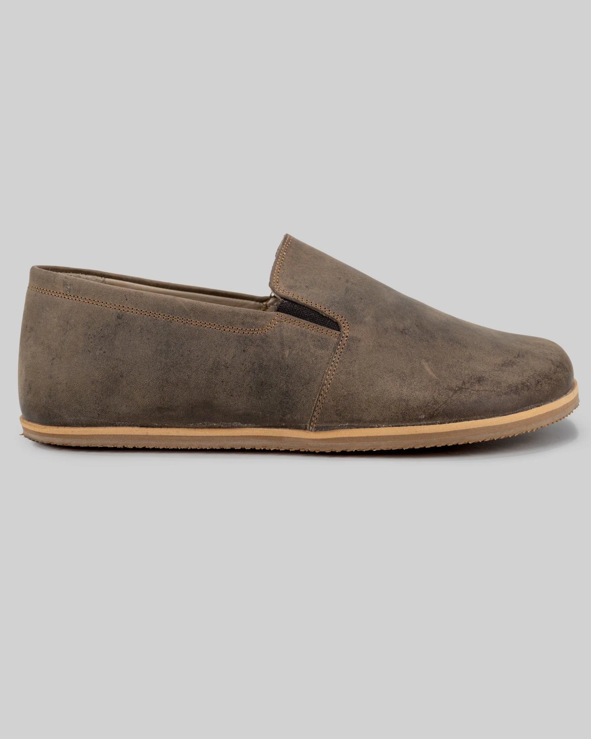 Side view Leather Barefoot Shoes - Calf Leather Zero Drop | Bespoky
