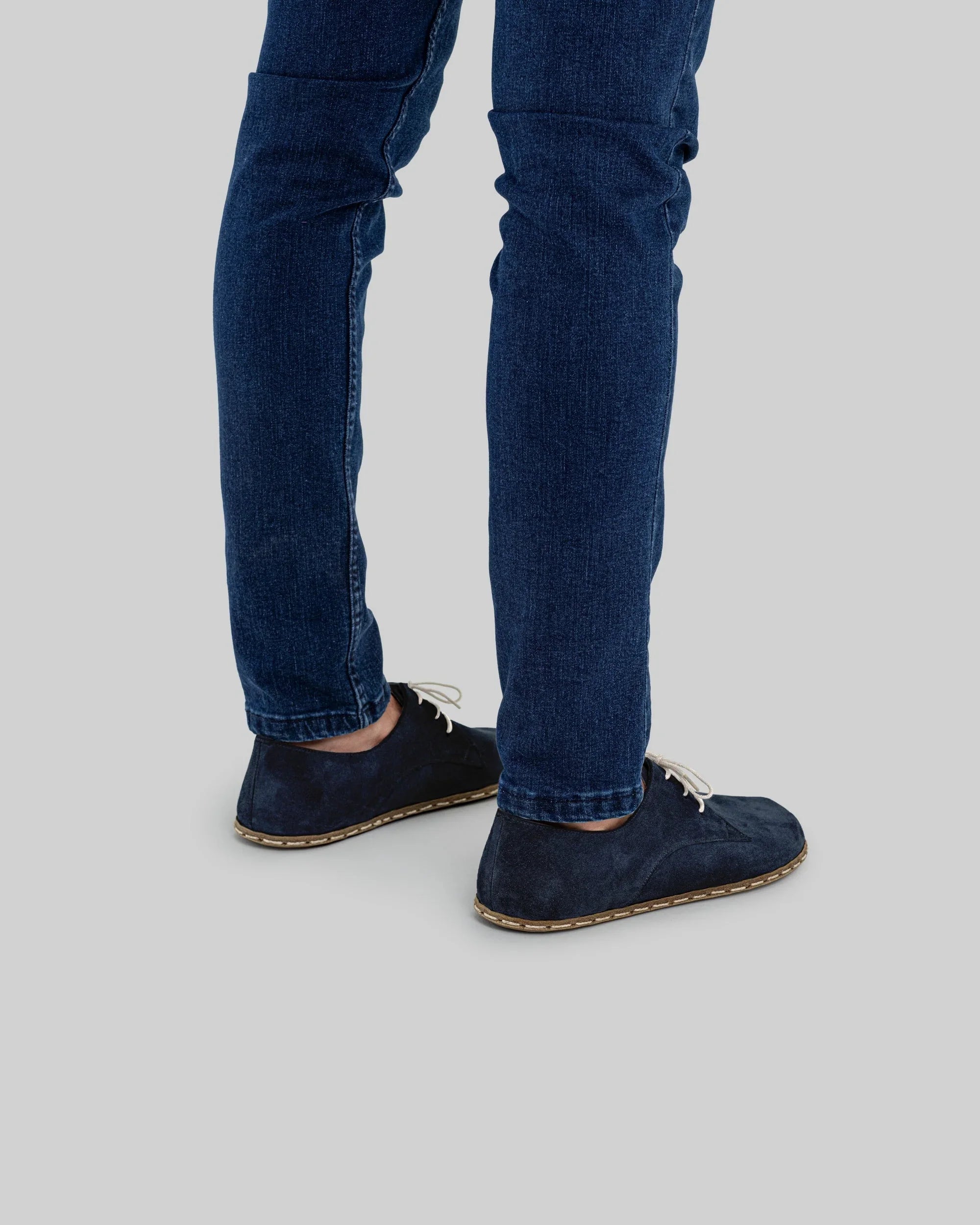 Top view Navy Oxford Shoes - Handcrafted Calf Leather | Bespoky