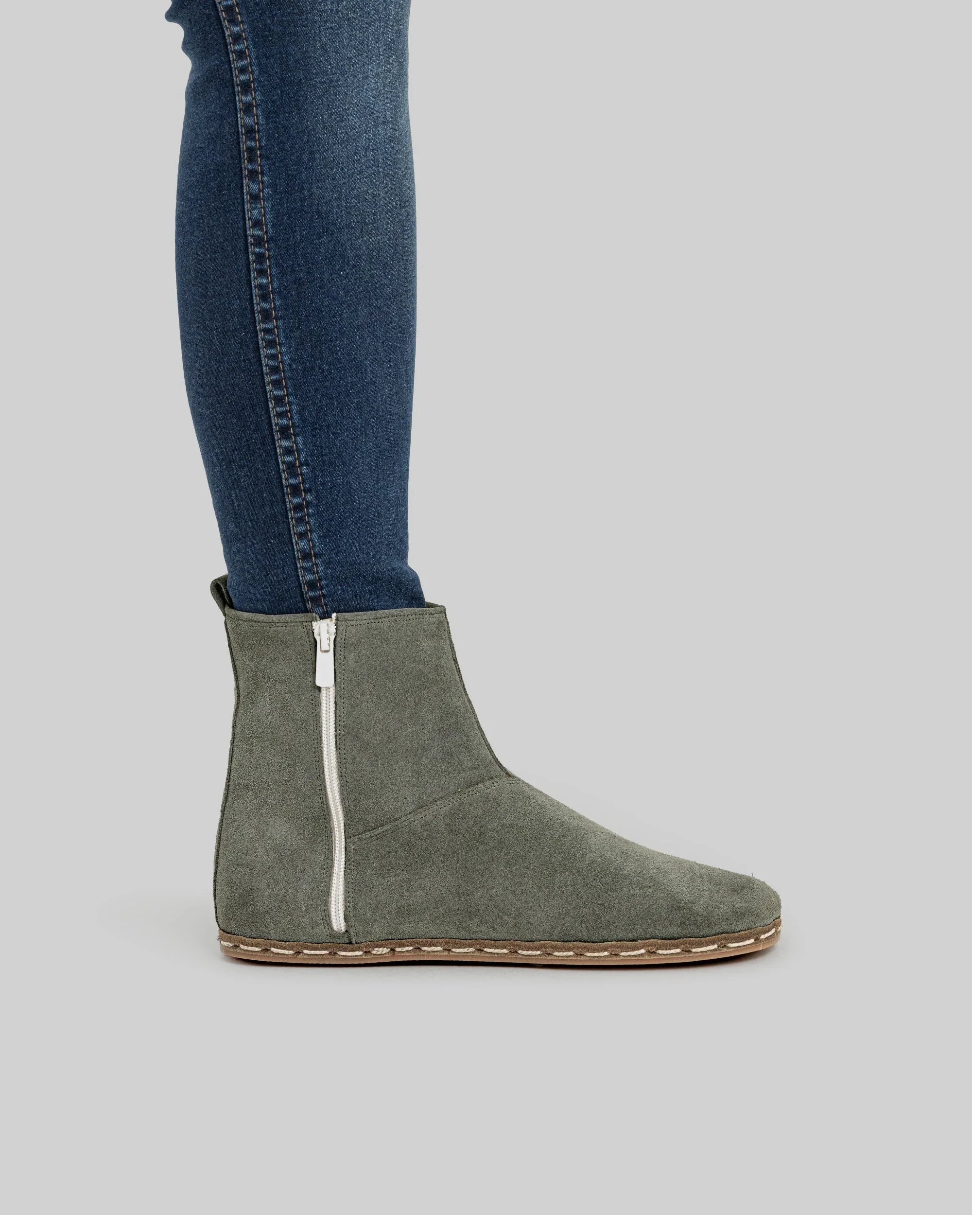 Detail Suede Chelsea Boots - Handcrafted Calf Leather Turkey | Bespoky
