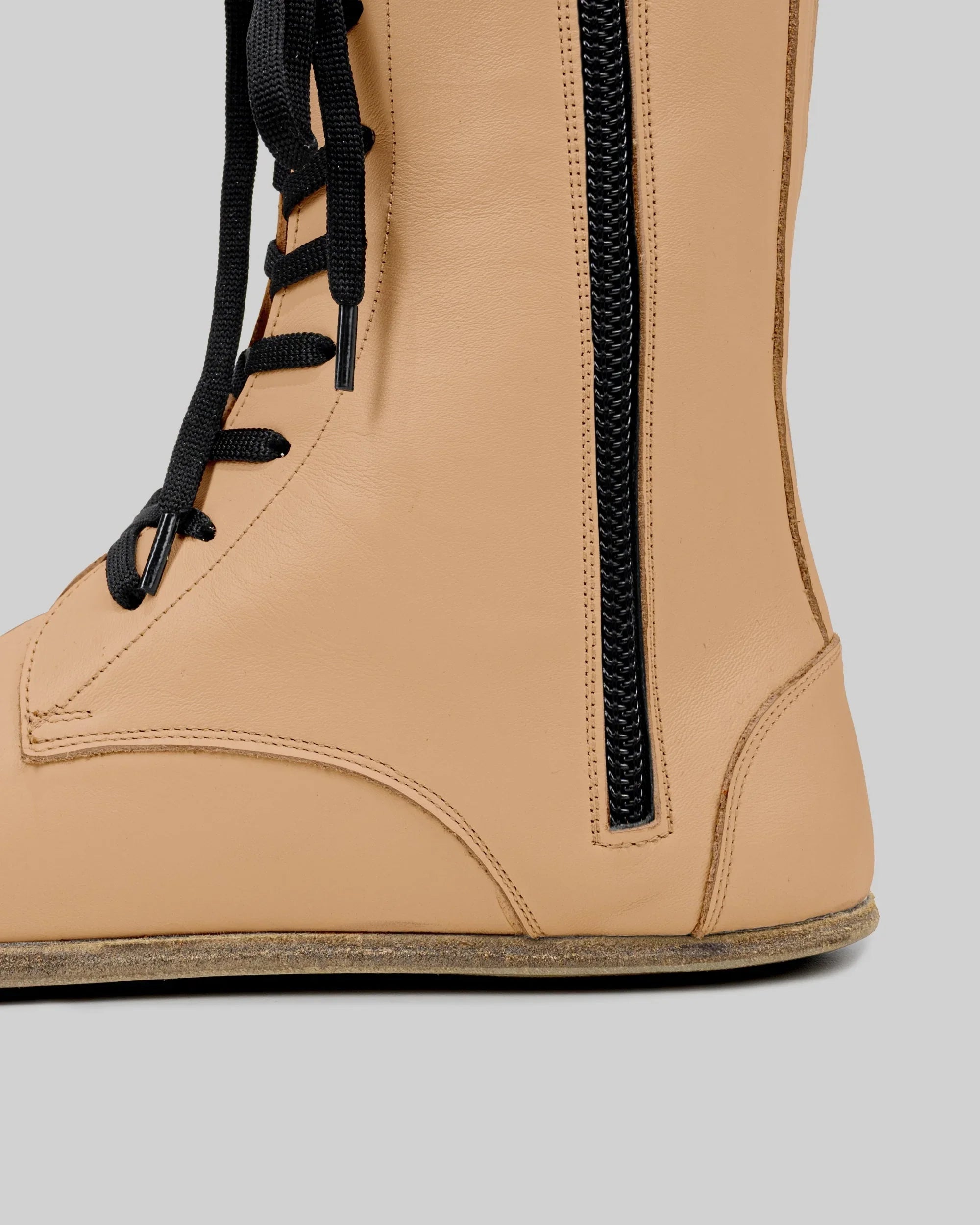 Top view Undyed Barefoot Boot - Handcrafted Calf Leather | Bespoky