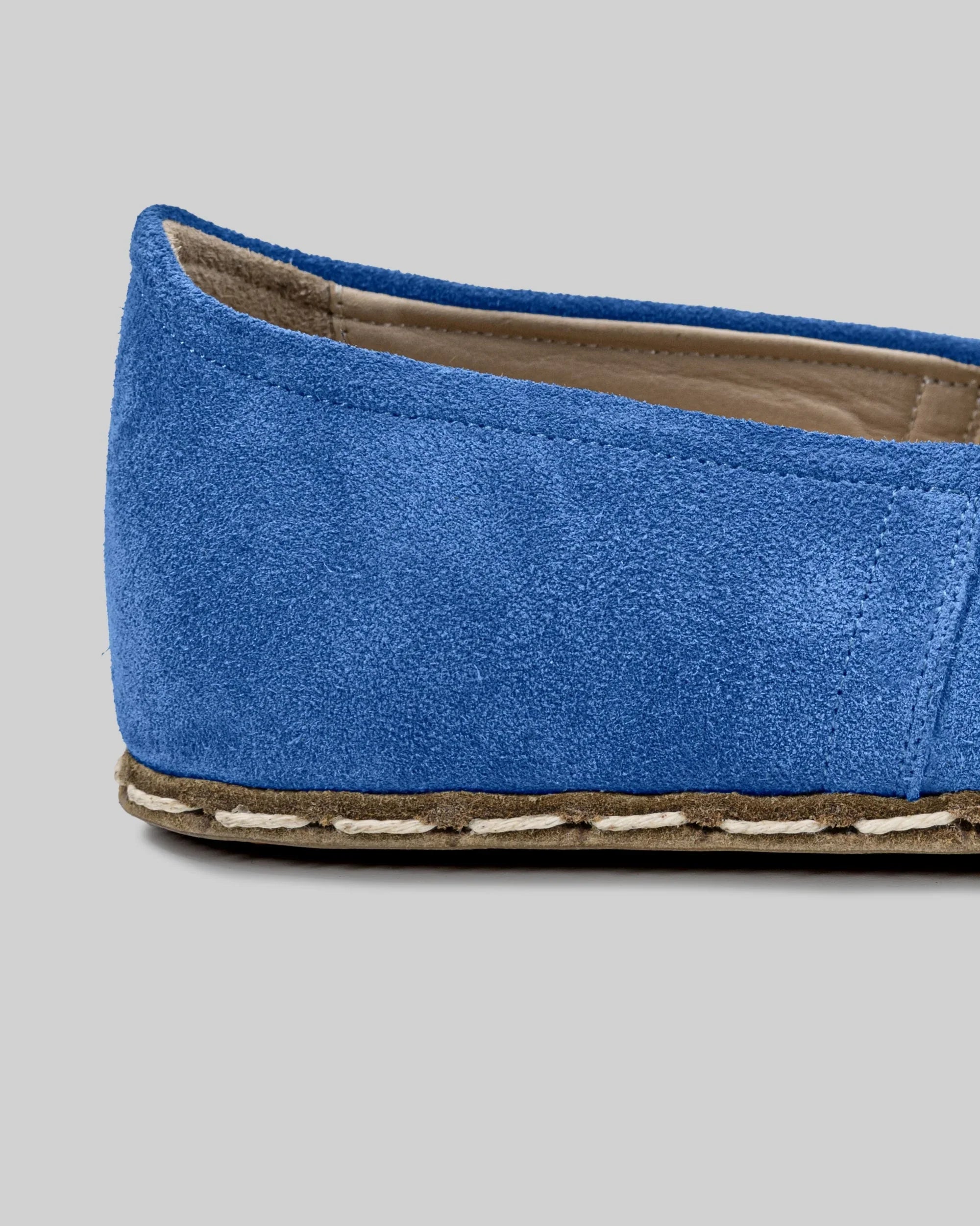Top view Blue Barefoot Yemeni - Handcrafted Calf Leather | Bespoky
