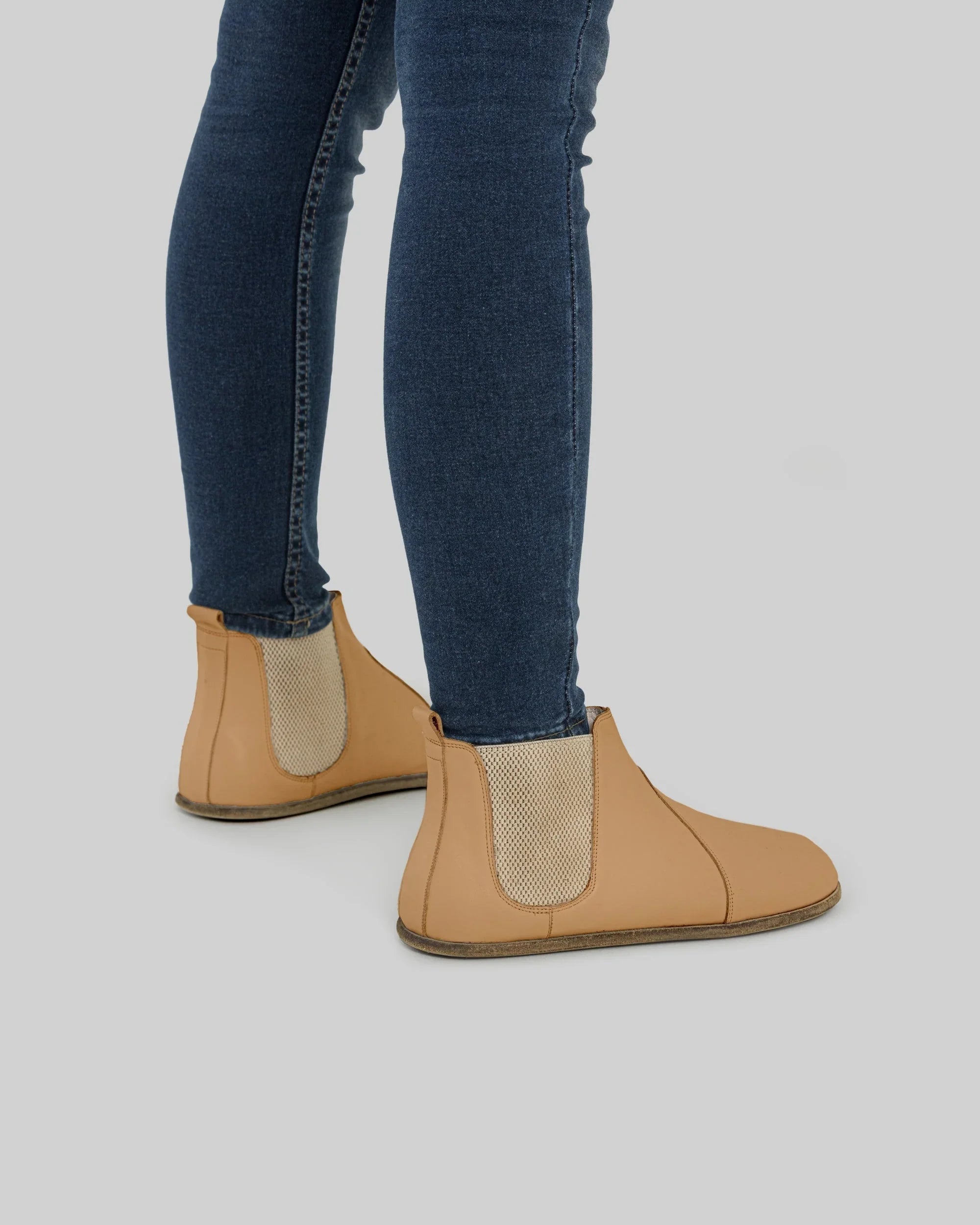 Detail Undyed Chelsea Boots - Handcrafted Calf Leather Turkey | Bespoky