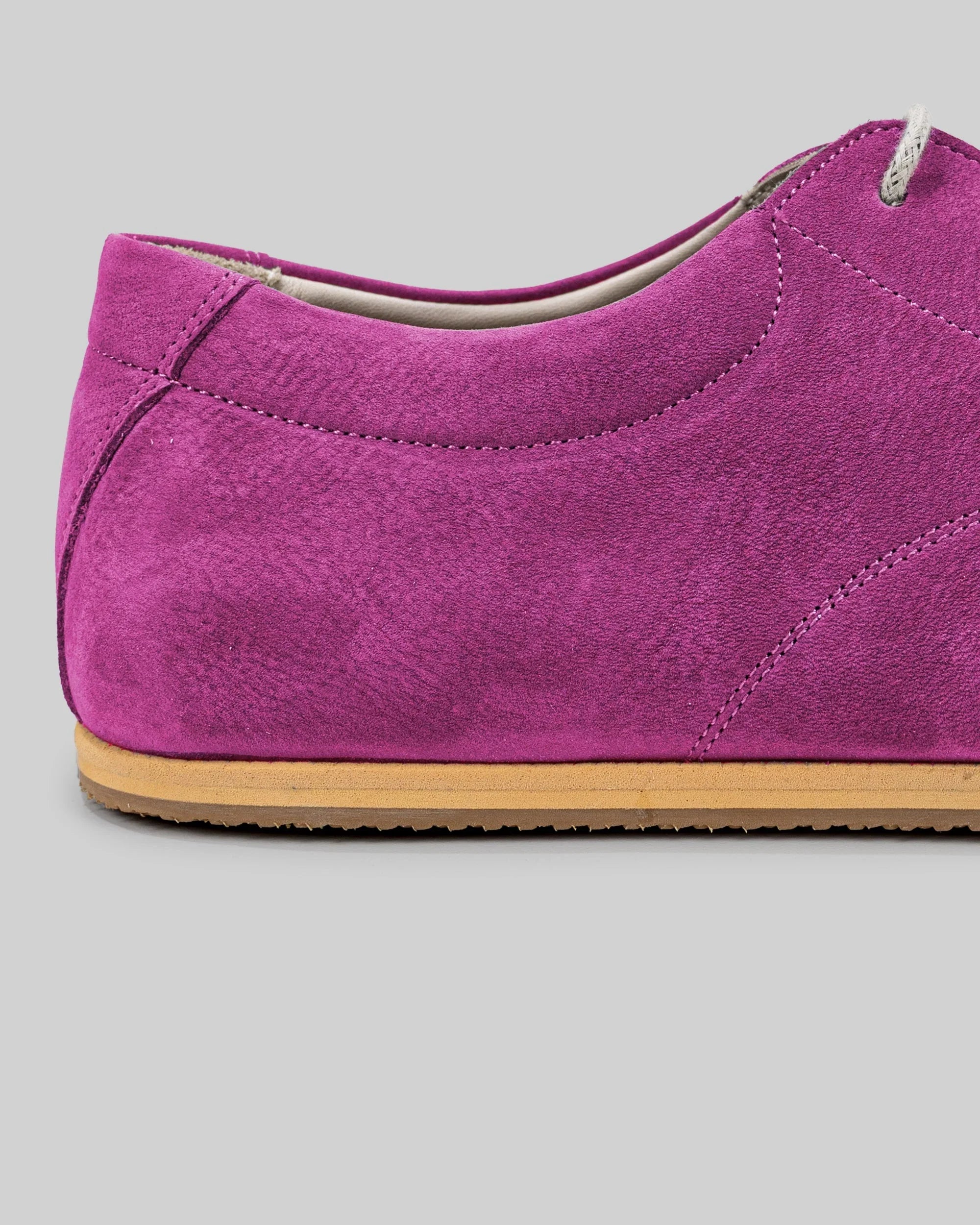 Top view Pink Barefoot Sneaker - Handcrafted Calf Leather | Bespoky
