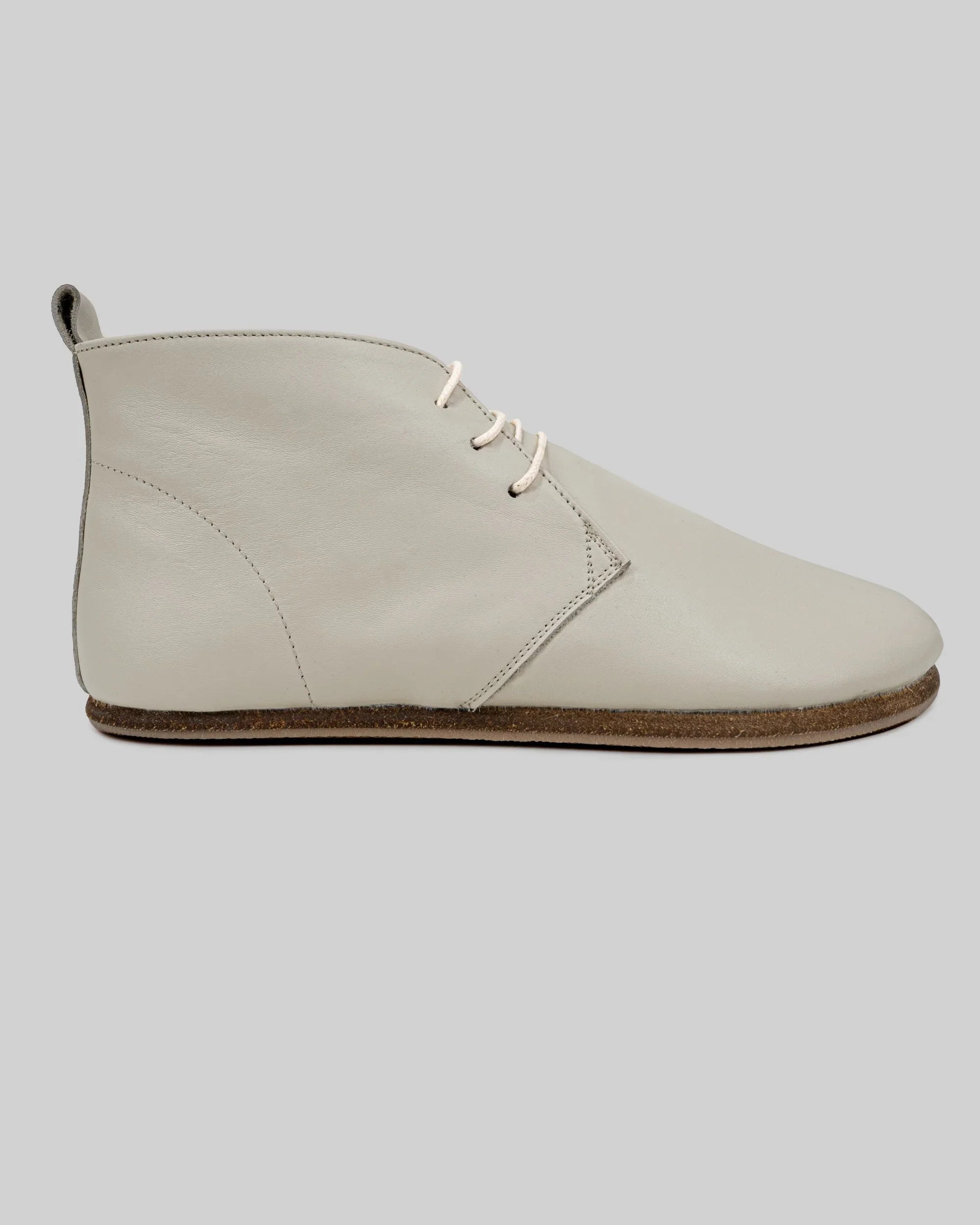 Sole detail Lucas Beige Ankle Boots - Zero Drop Calf Leather | Bespoky