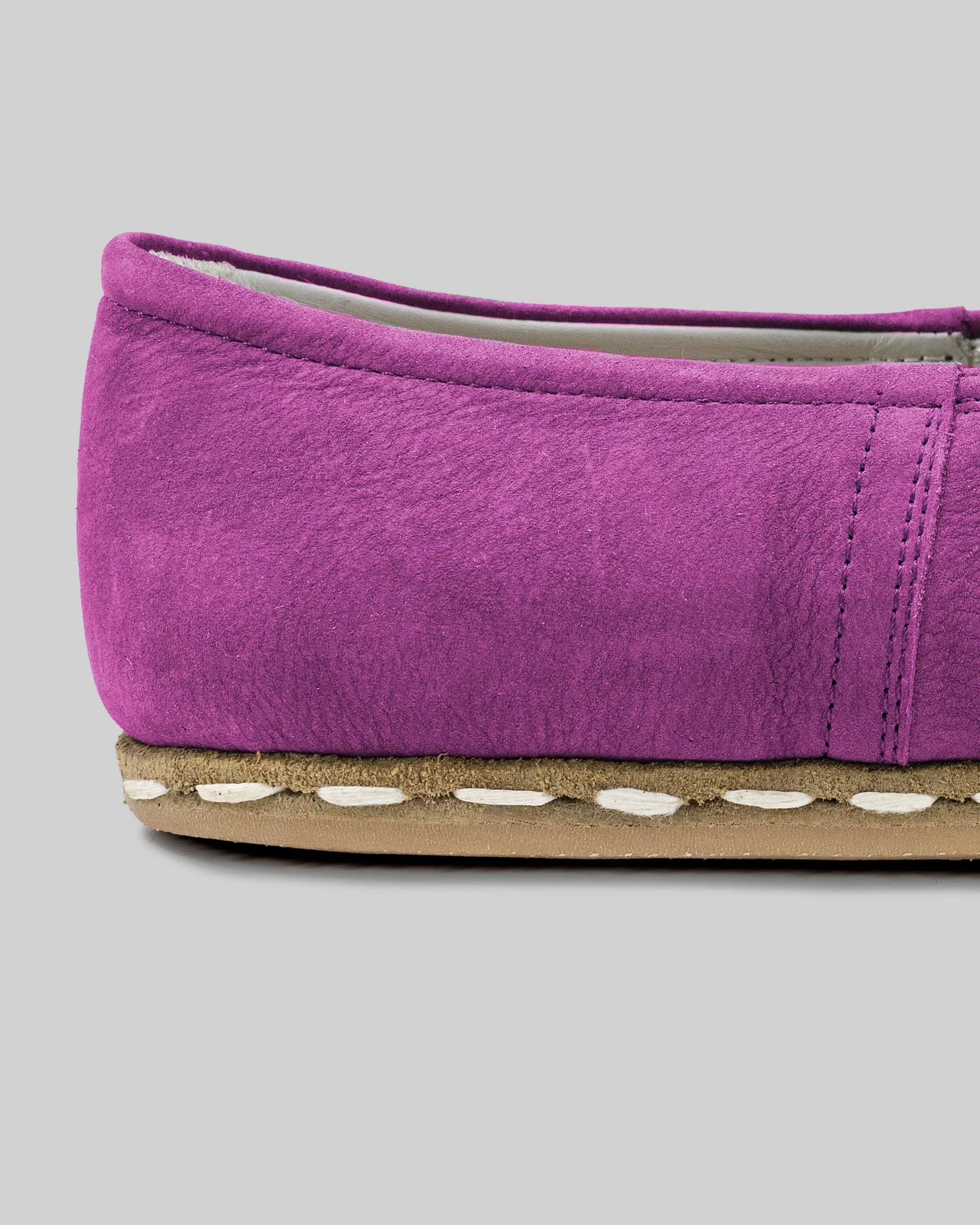 Detail Pink Yemeni Shoes - Handcrafted Calf Leather Turkey | Bespoky