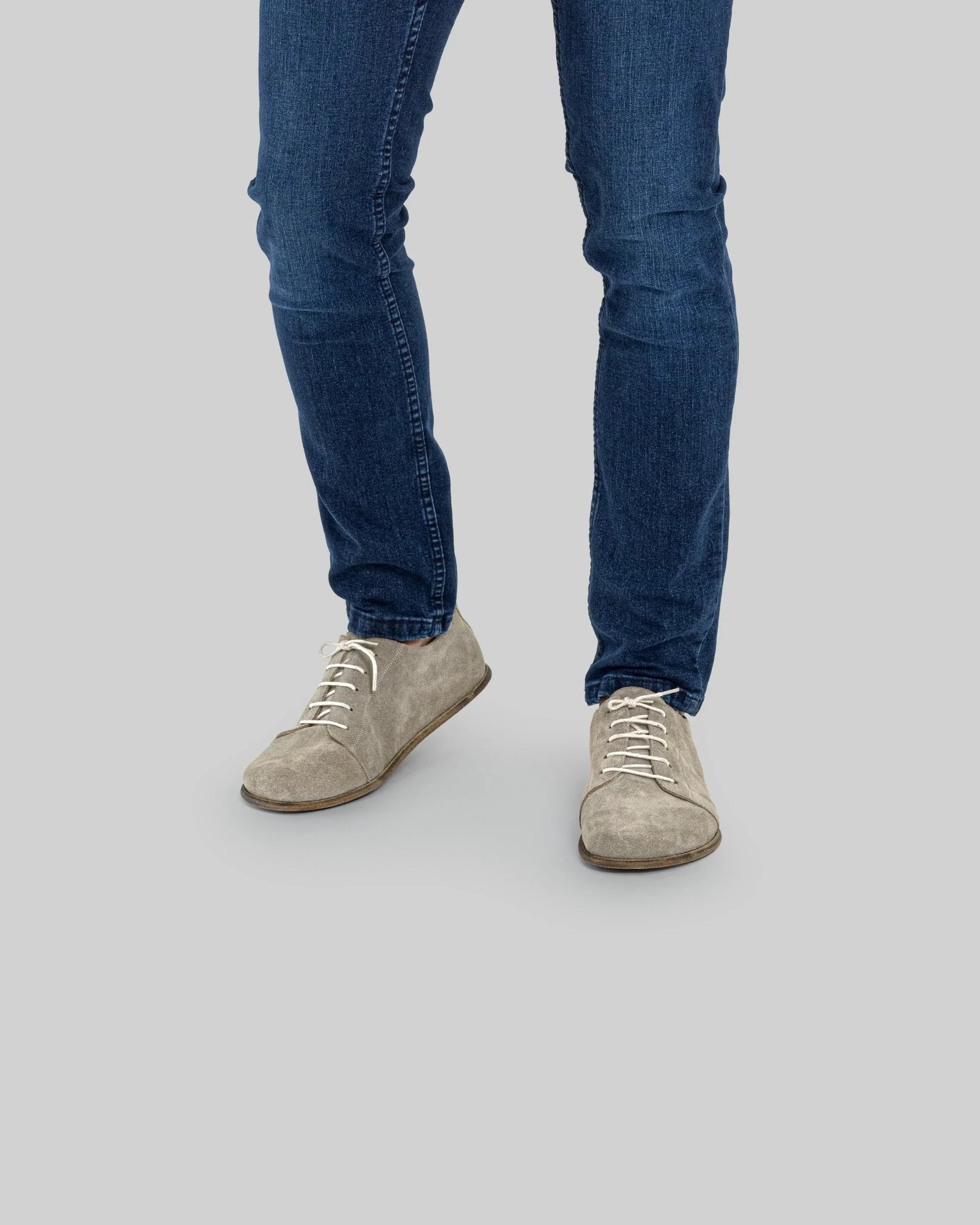 Detail Suede Barefoot Sneaker - Handcrafted Calf Leather Turkey | Bespoky