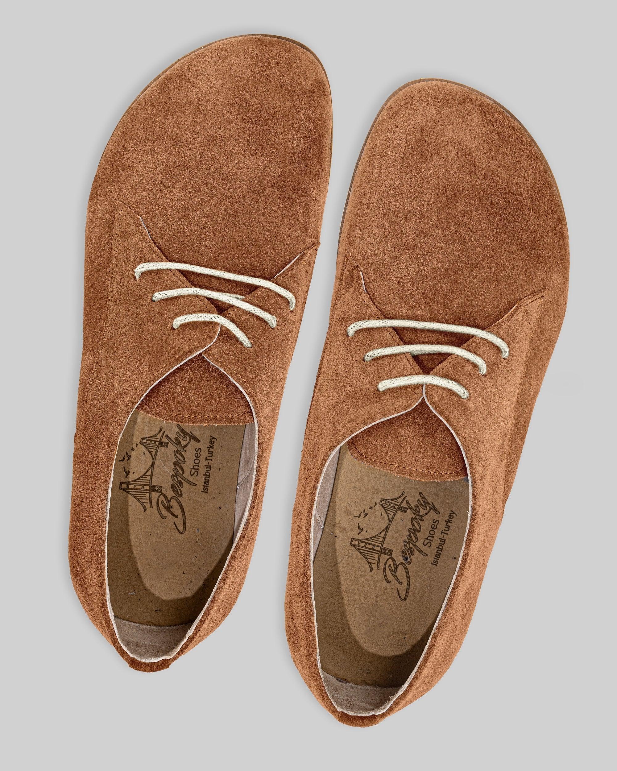 Side view Leather Oxford Shoes - Calf Leather Zero Drop | Bespoky