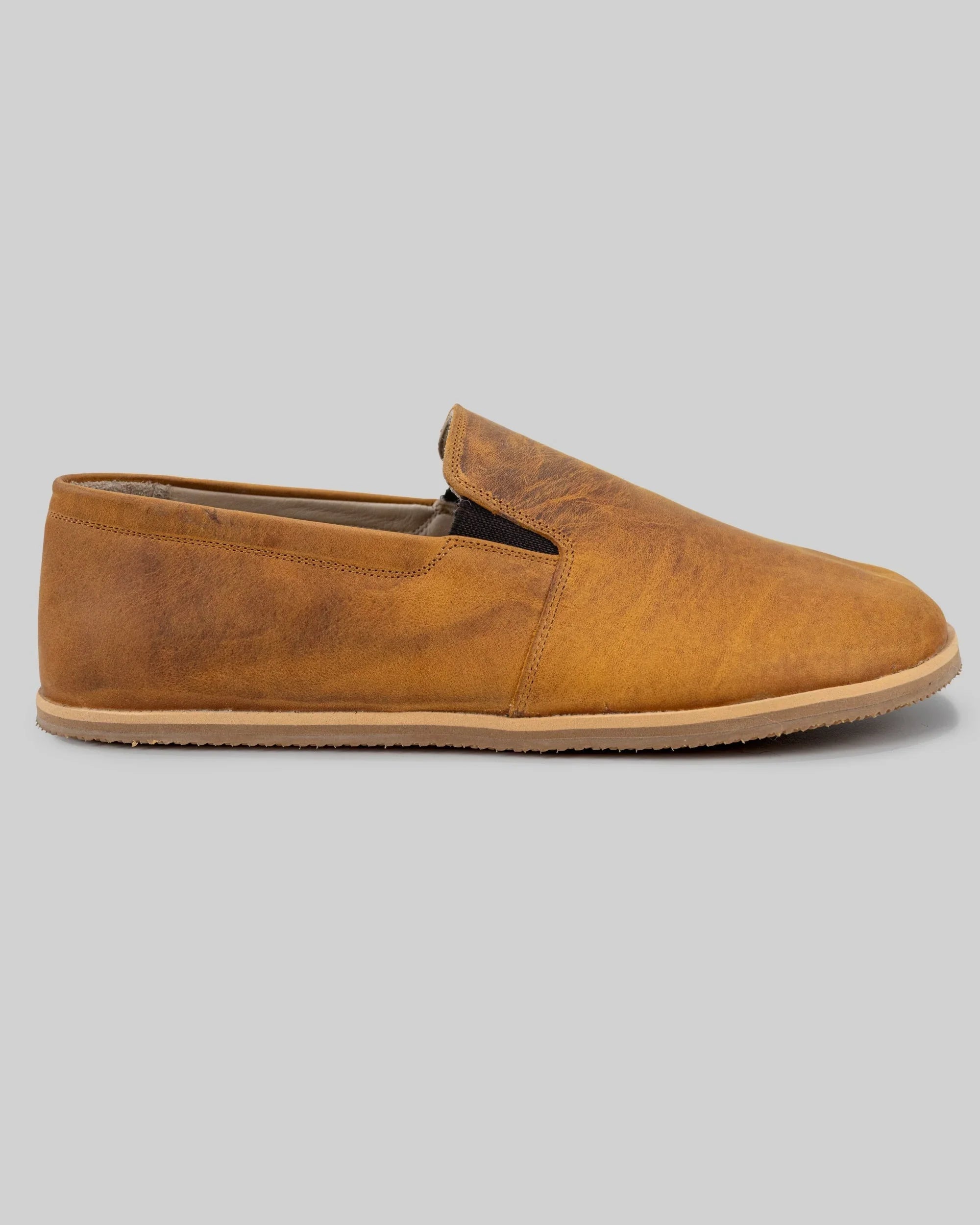 Side view Leather Barefoot Shoes - Calf Leather Zero Drop | Bespoky