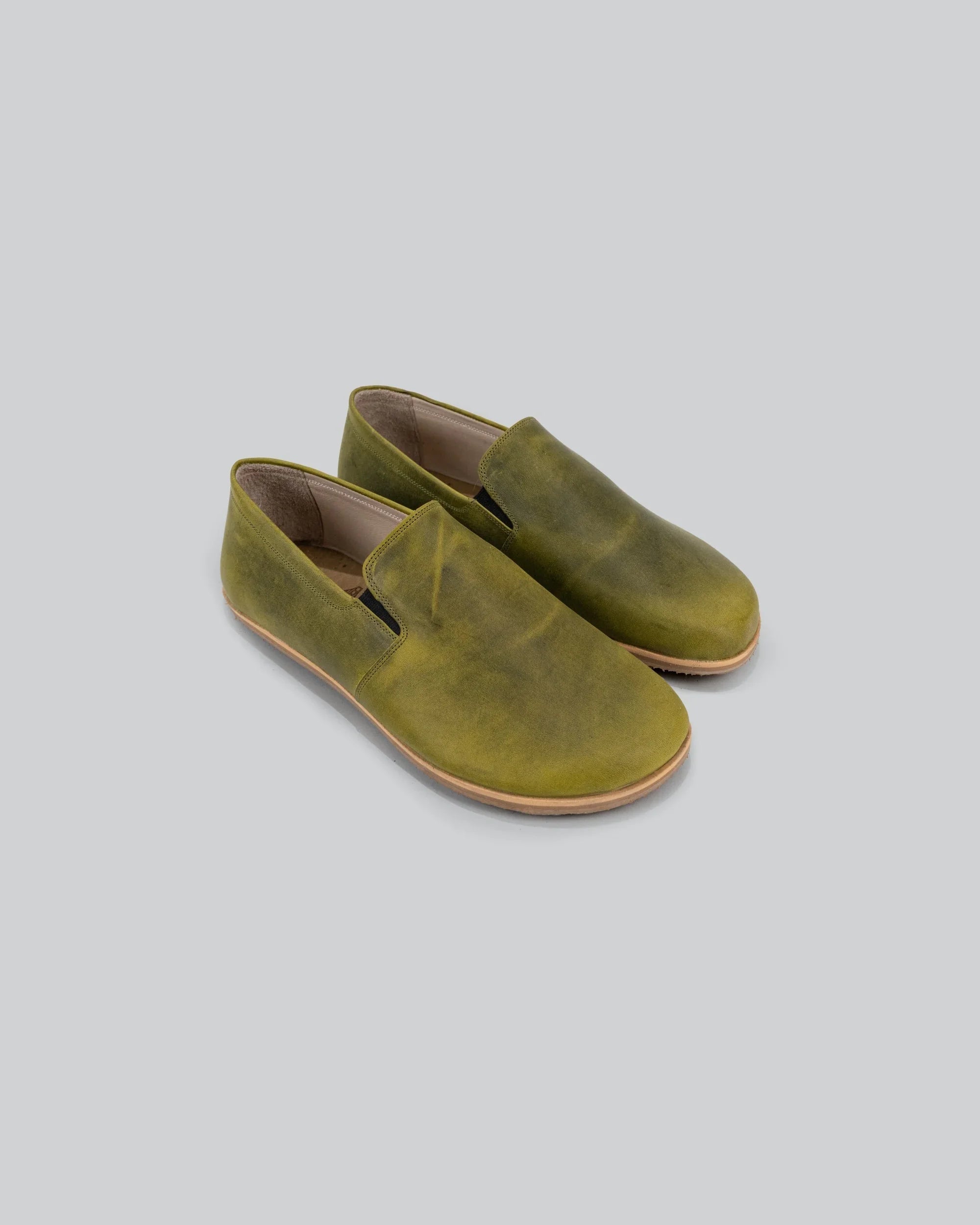 Women's Yellow Barefoot Shoes - Handcrafted Calf Leather Wide Toe Box | Bespoky