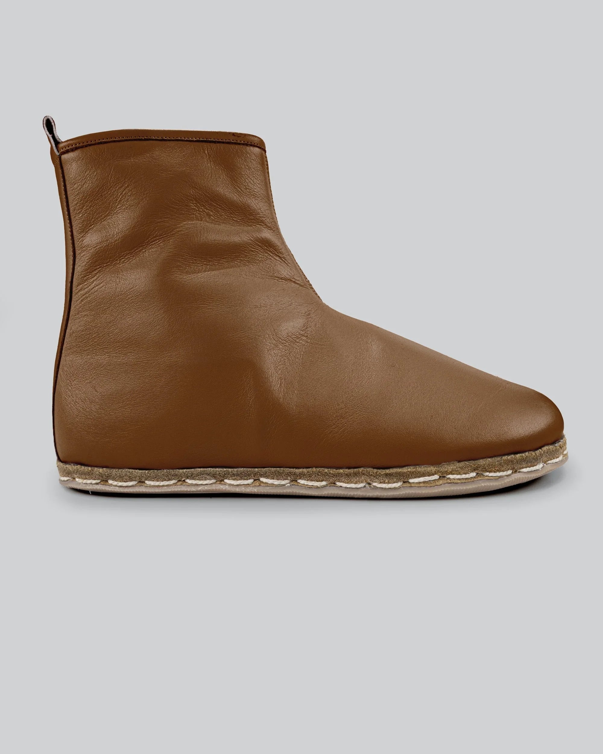 Top view Dark Tan Chelsea Boots - Handcrafted Calf Leather | Bespoky