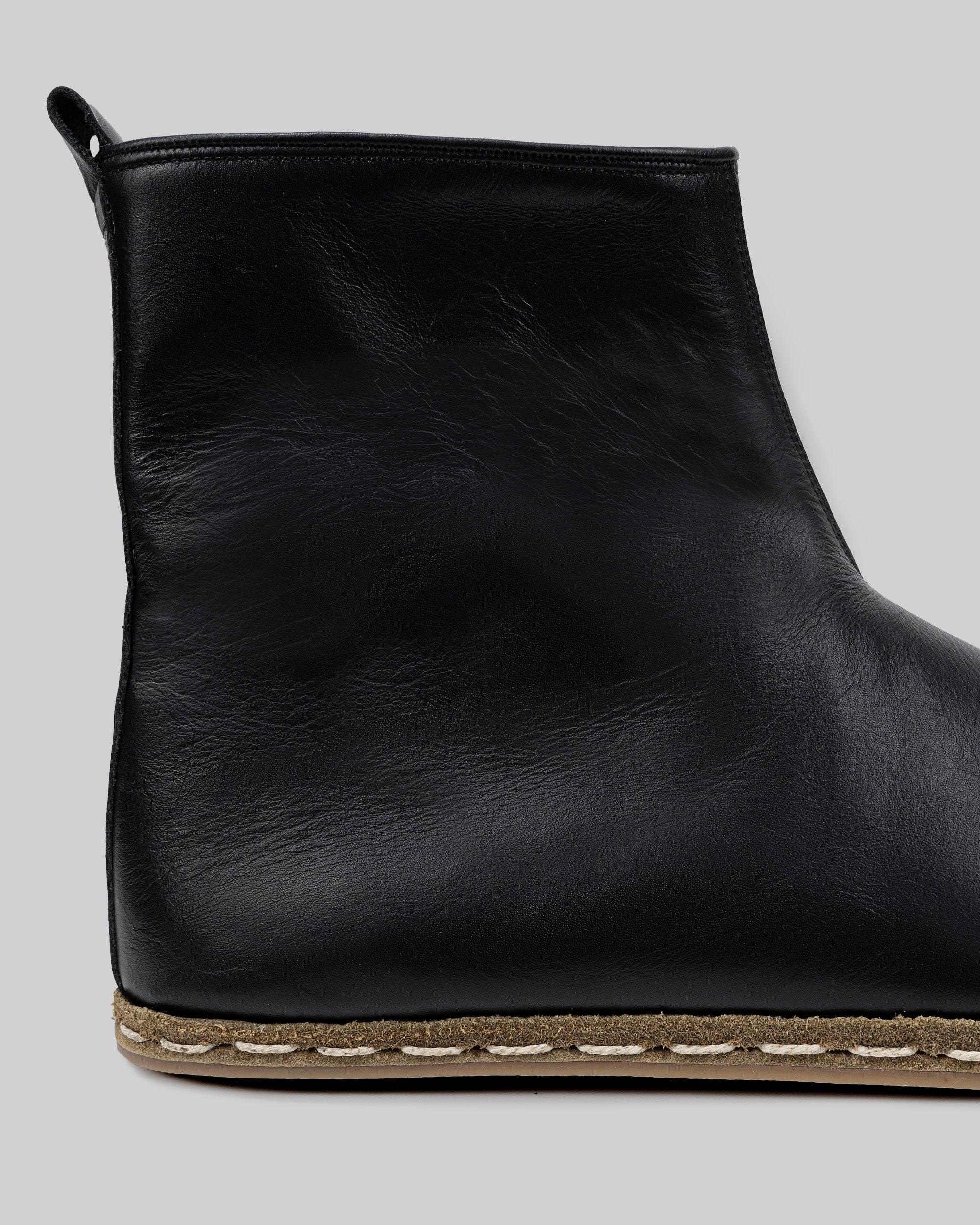 Top view Black Chelsea Boots - Handcrafted Calf Leather | Bespoky