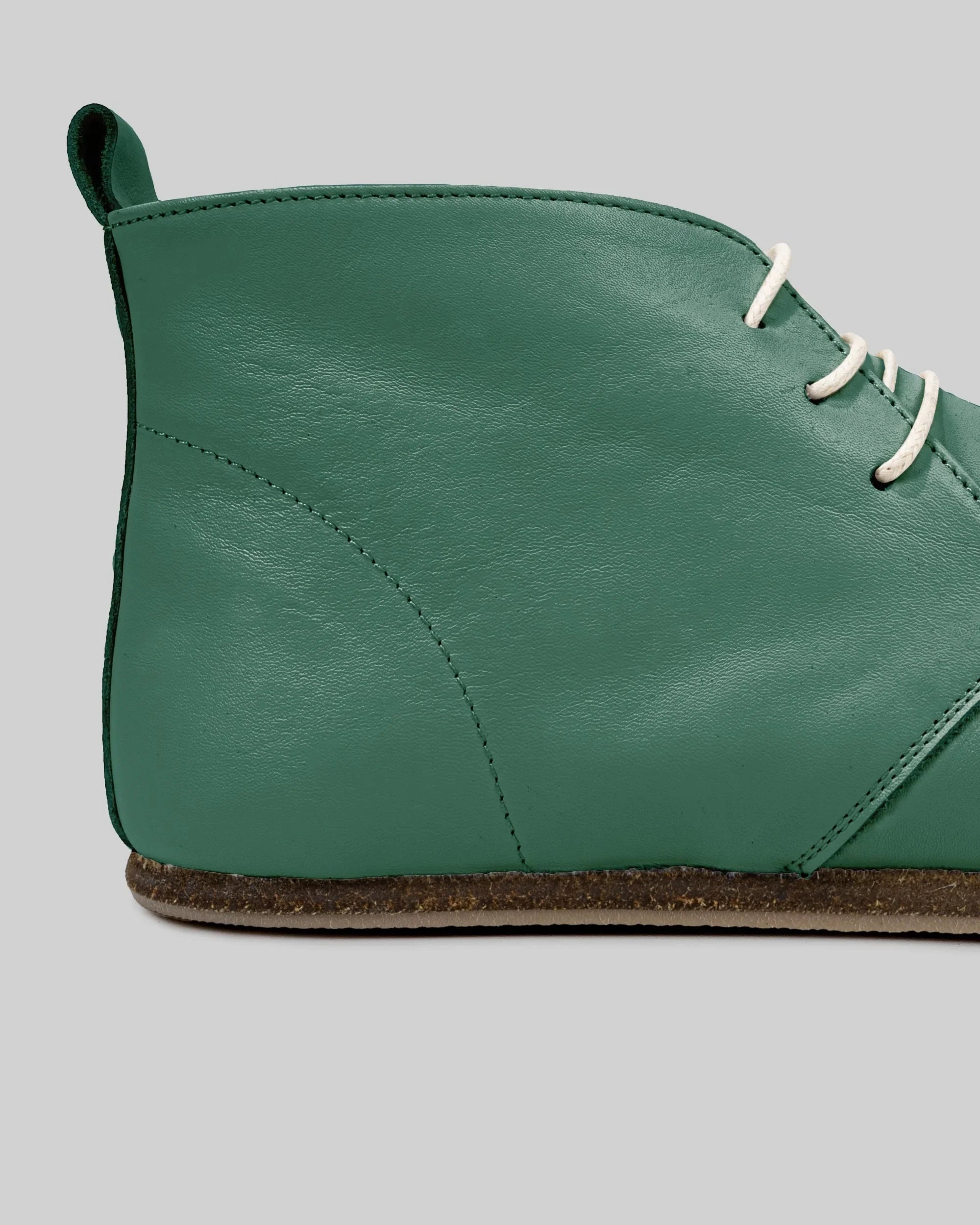 Top view Green Ankle Boots - Handcrafted Calf Leather | Bespoky