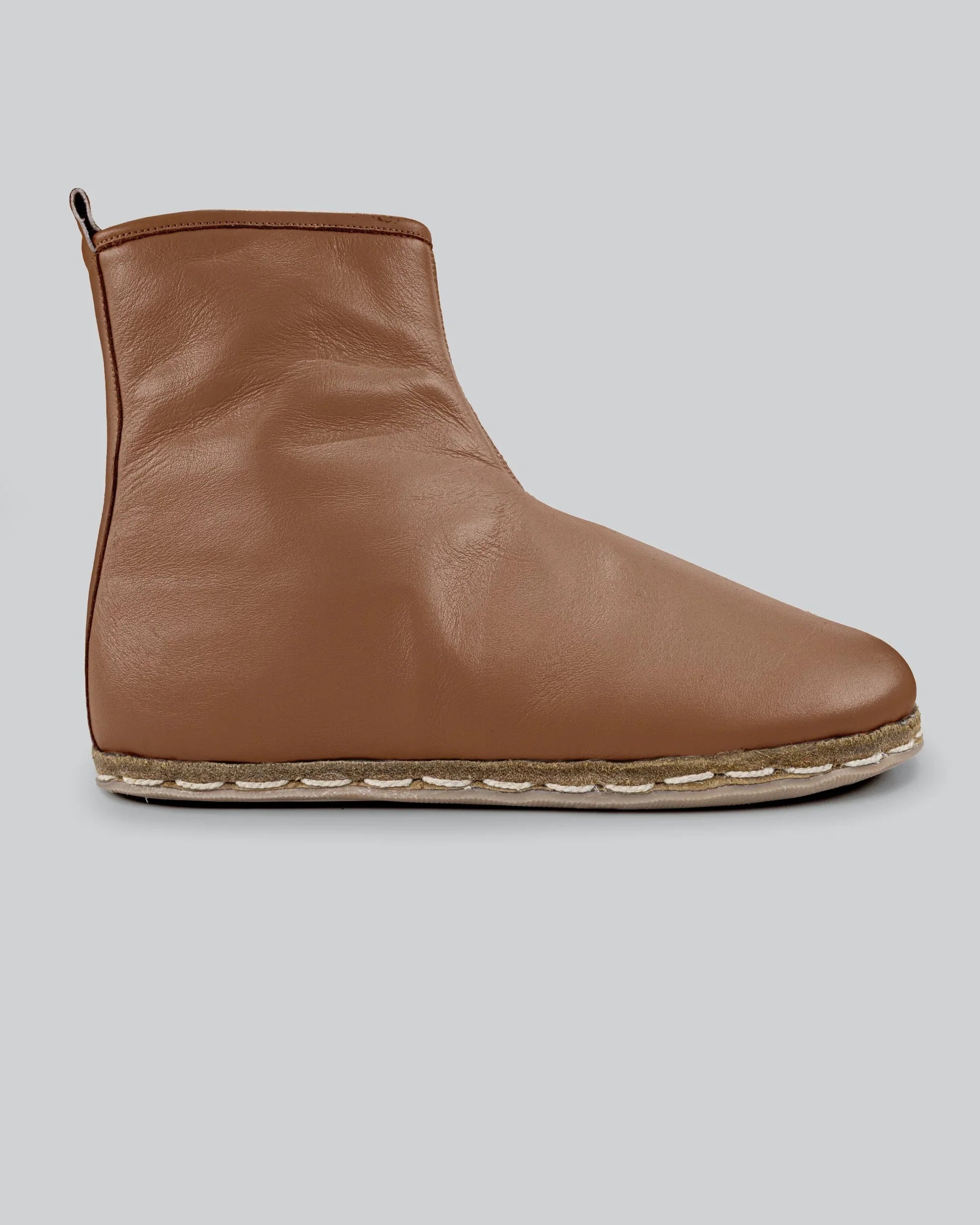 Detail Tan Chelsea Boots - Handcrafted Calf Leather Turkey | Bespoky