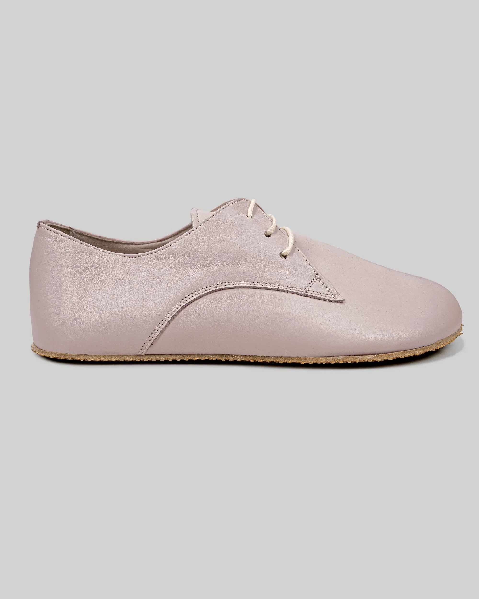 Detail Pink Oxford Shoes - Handcrafted Calf Leather Turkey | Bespoky