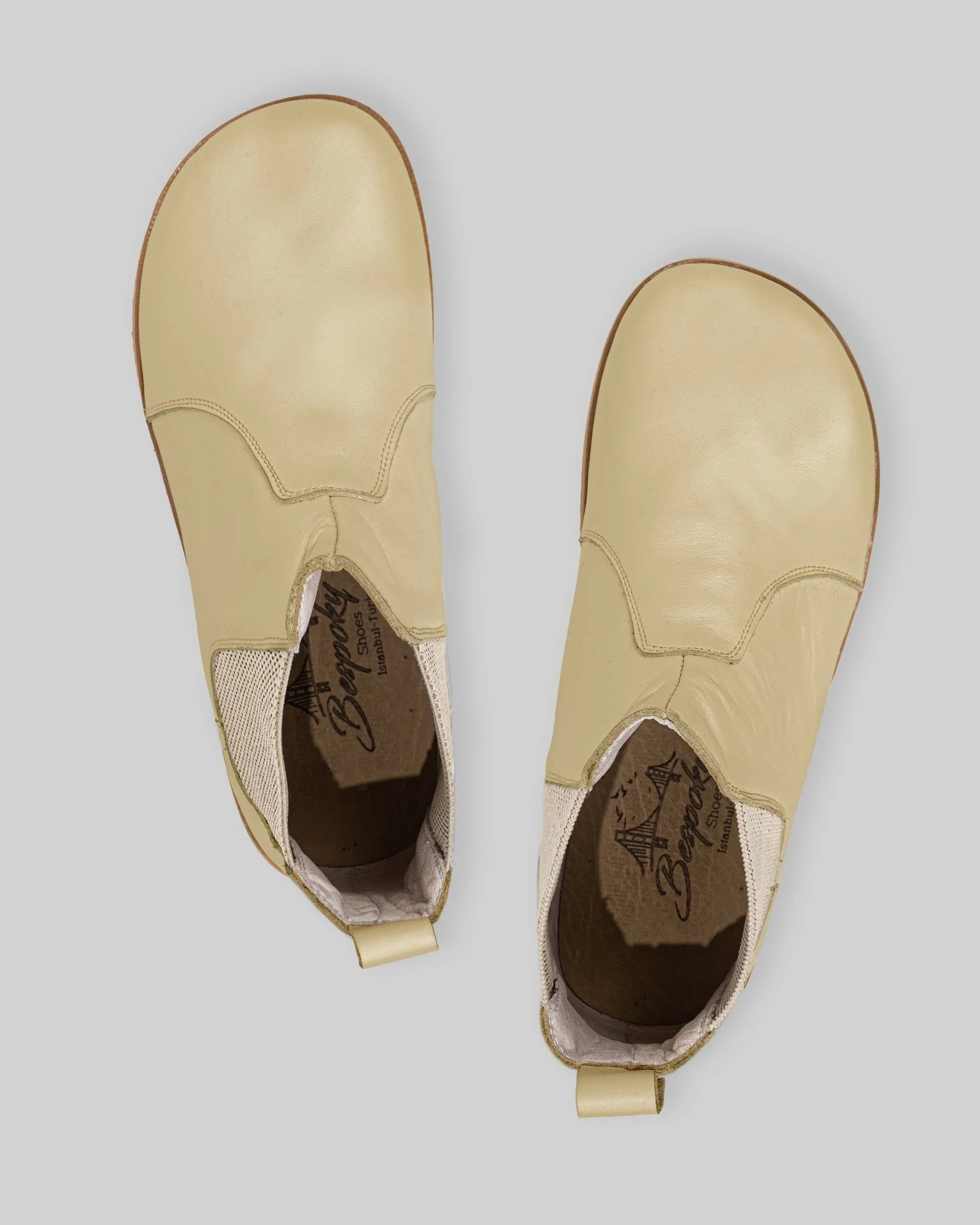 Side view Yellow Chelsea Boots - Calf Leather Zero Drop | Bespoky