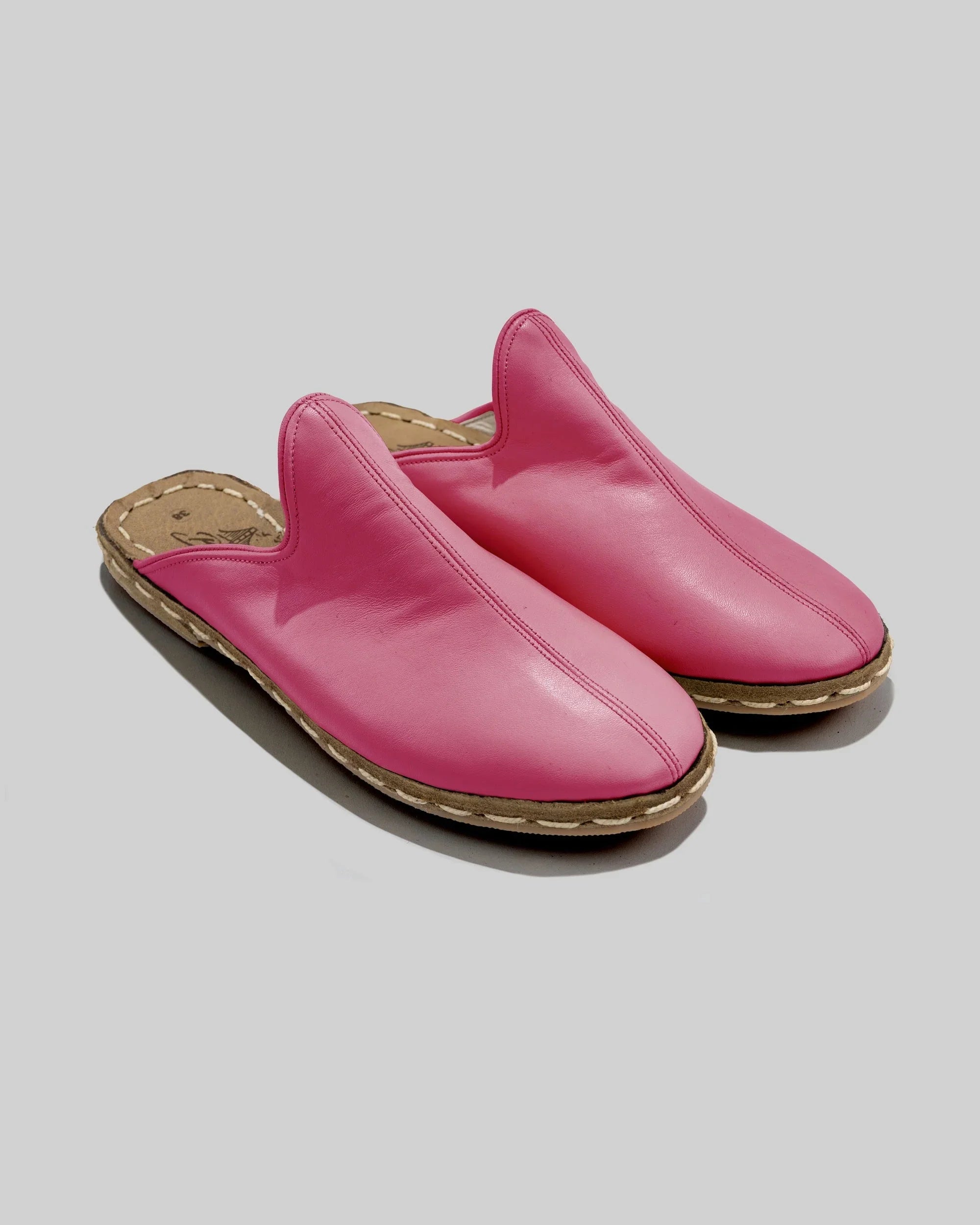 Women's Fuchsia Slippers - Handcrafted Calf Leather Wide Toe Box | Bespoky