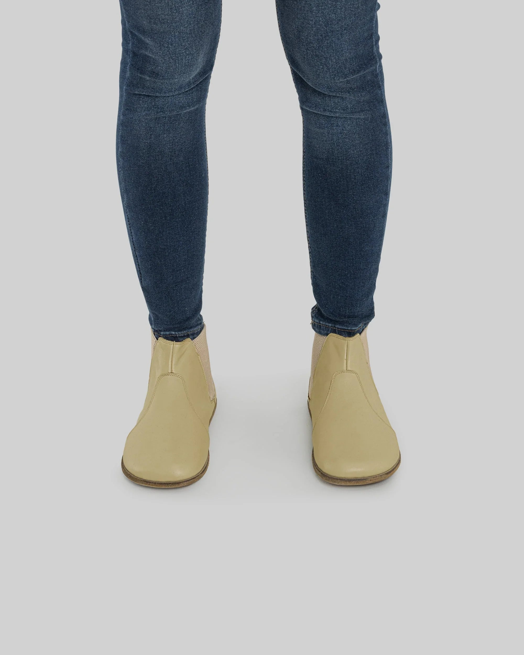 Back view Yellow Chelsea Boots - Calf Leather Handcrafted | Bespoky