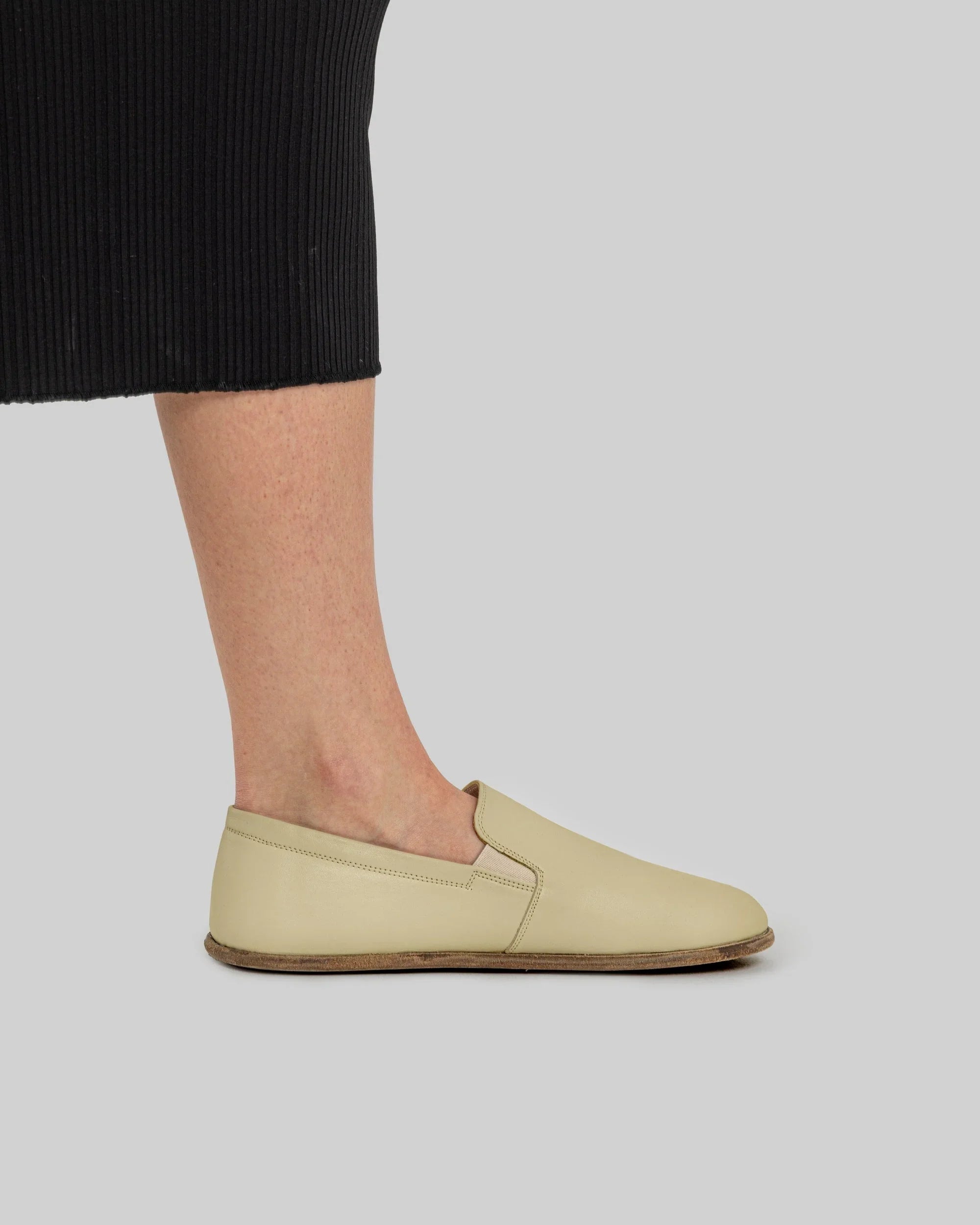 Pair Yellow Barefoot Shoes - Barefoot Wide Toe Calf Leather | Bespoky