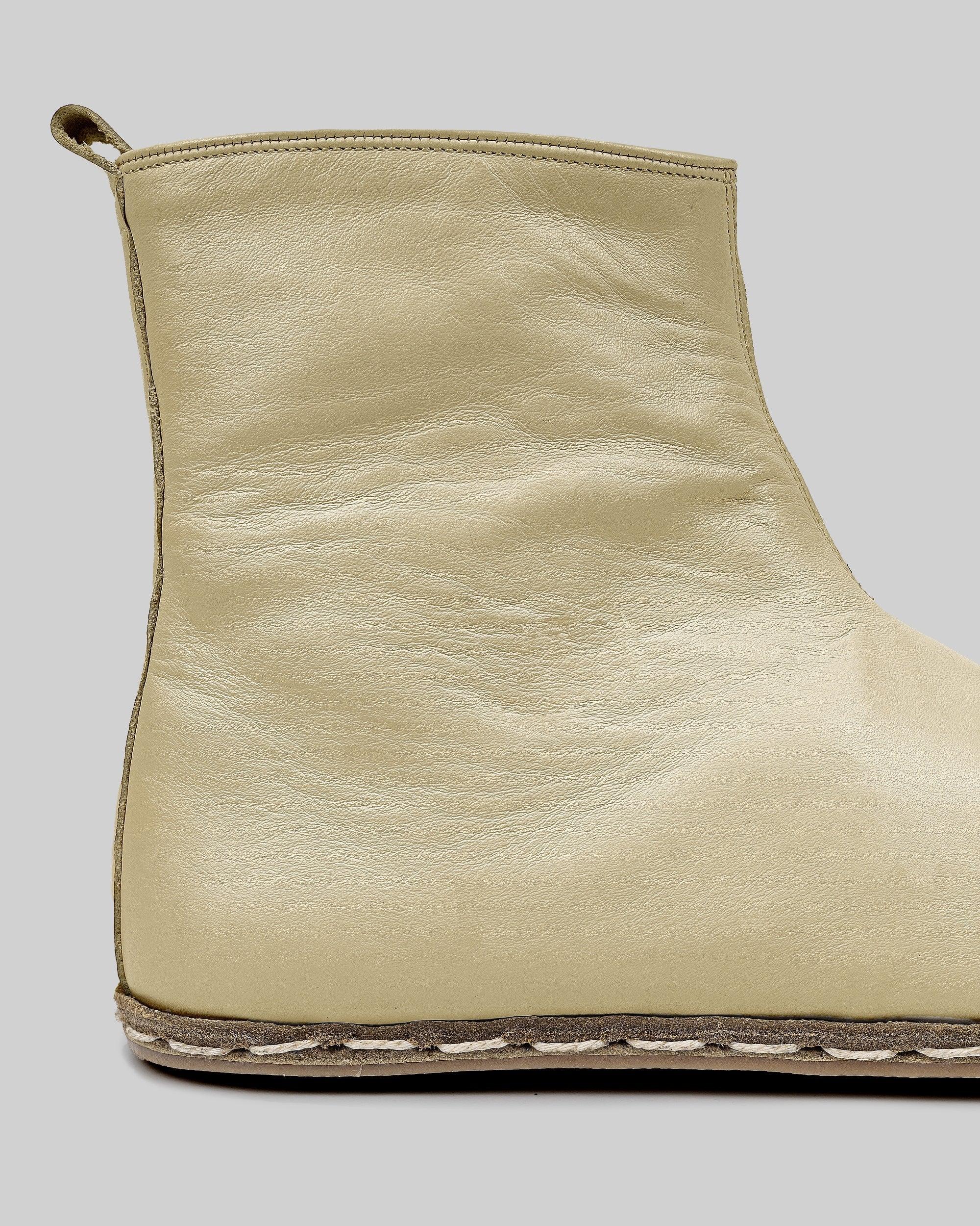 Back view Yellow Chelsea Boots - Calf Leather Handcrafted | Bespoky