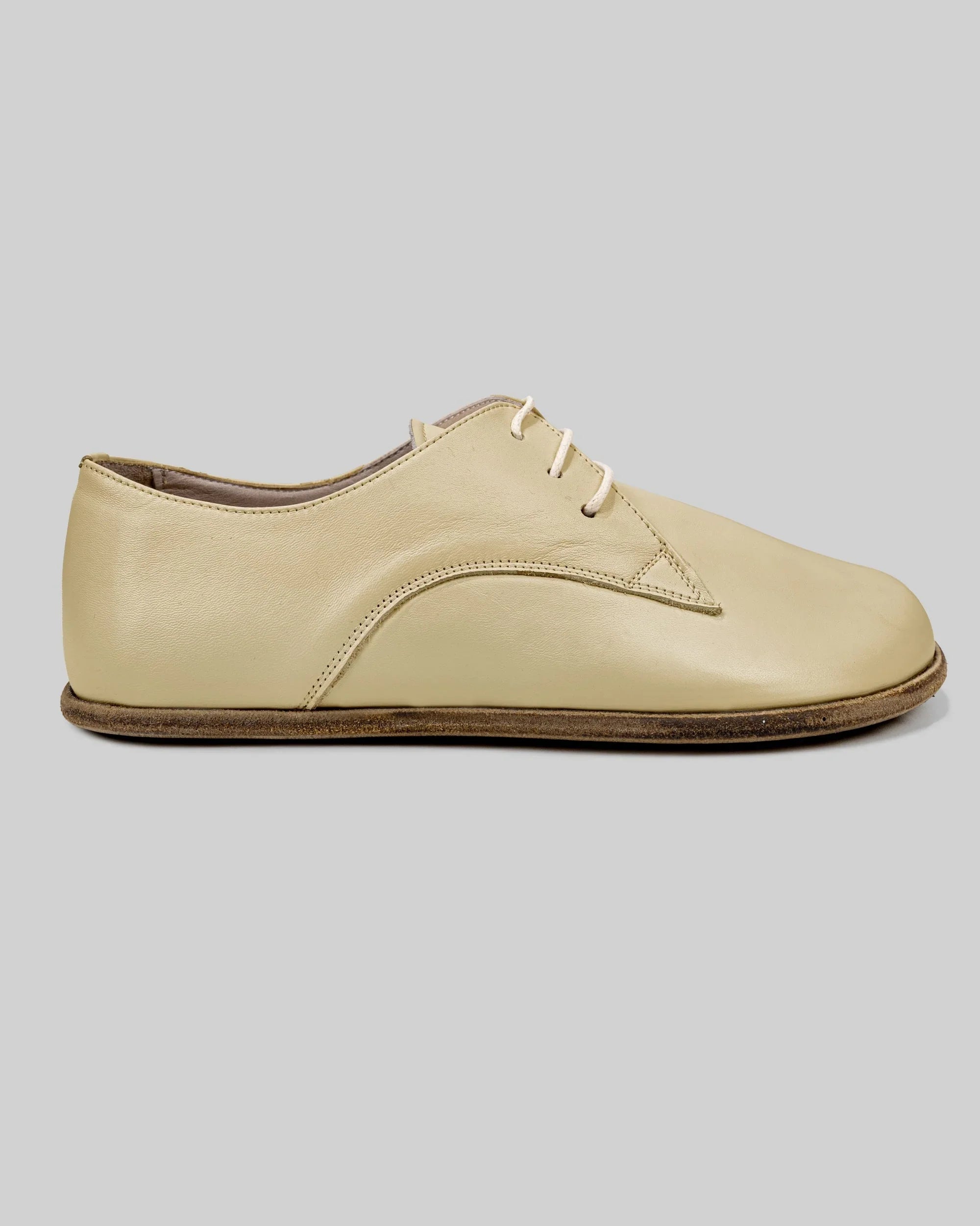 Detail Yellow Oxford Shoes - Handcrafted Calf Leather Turkey | Bespoky