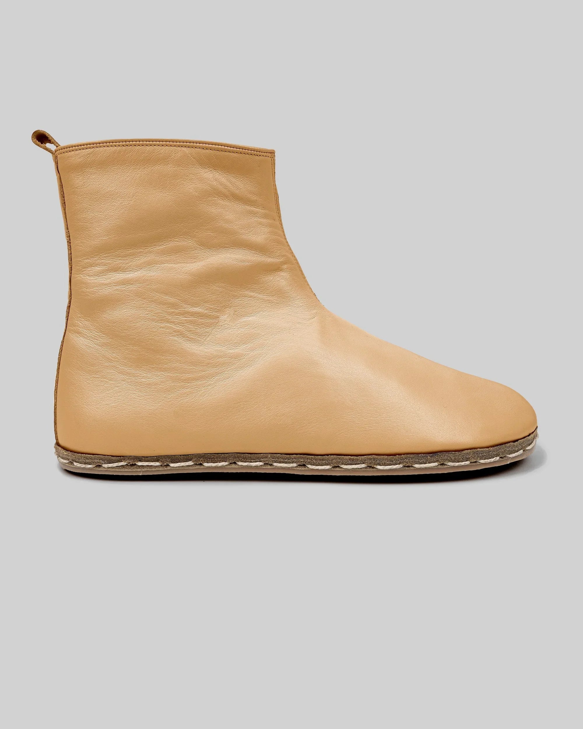 Detail Melon Yellow Chelsea Boots - Handcrafted Calf Leather Turkey | Bespoky