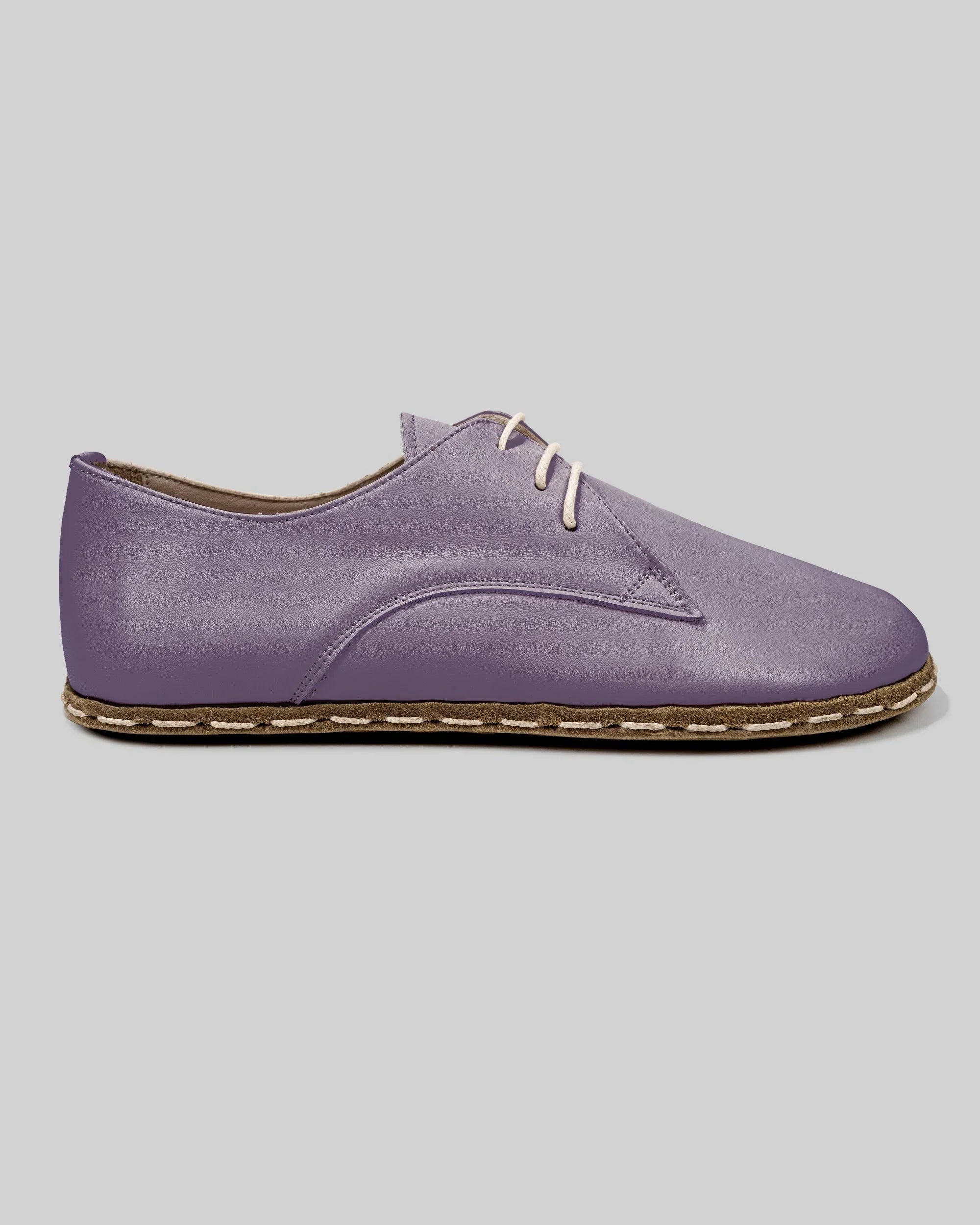 Side view Purple Oxford Shoes - Calf Leather Zero Drop | Bespoky