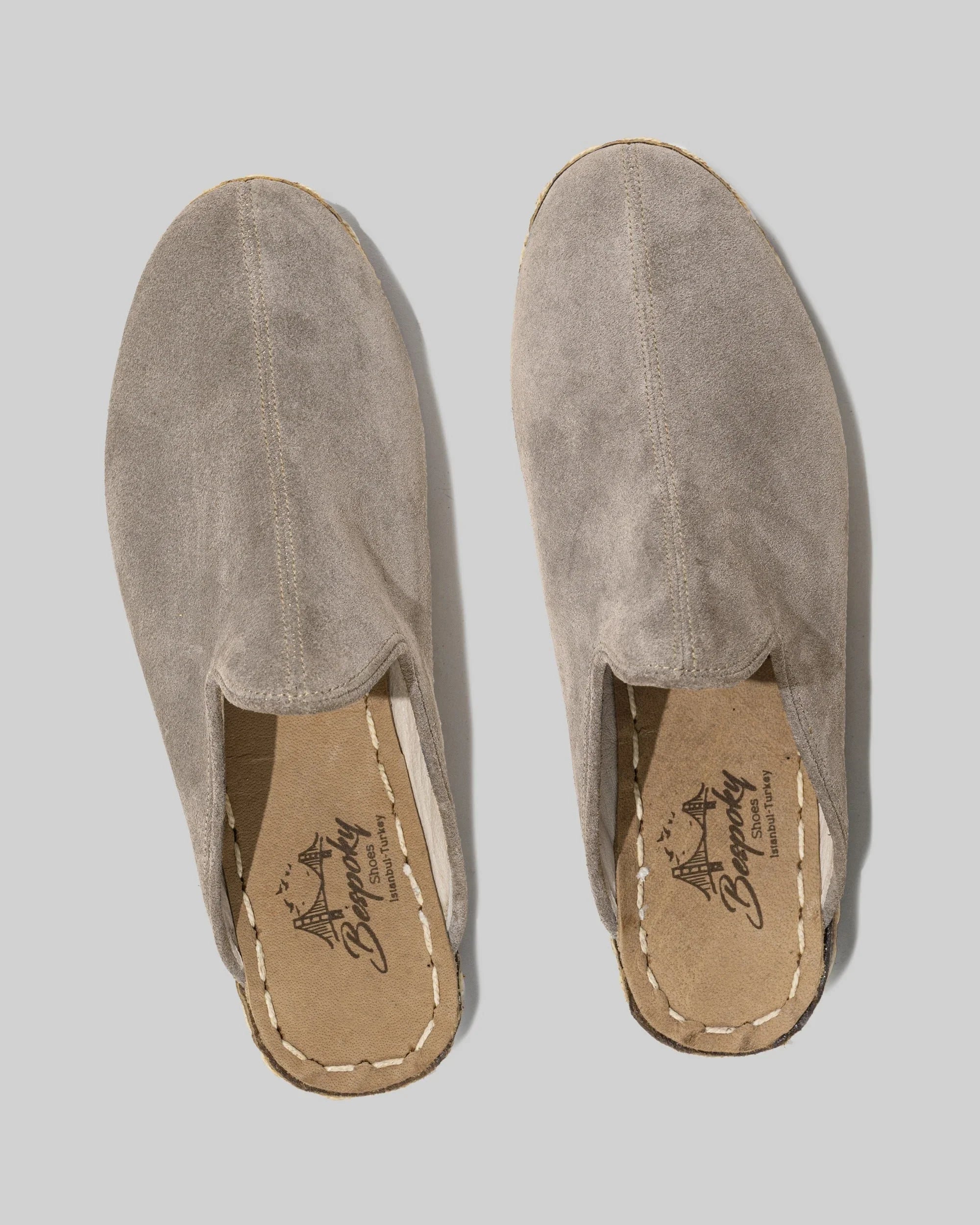 Side view Suede Slippers - Calf Leather Zero Drop | Bespoky