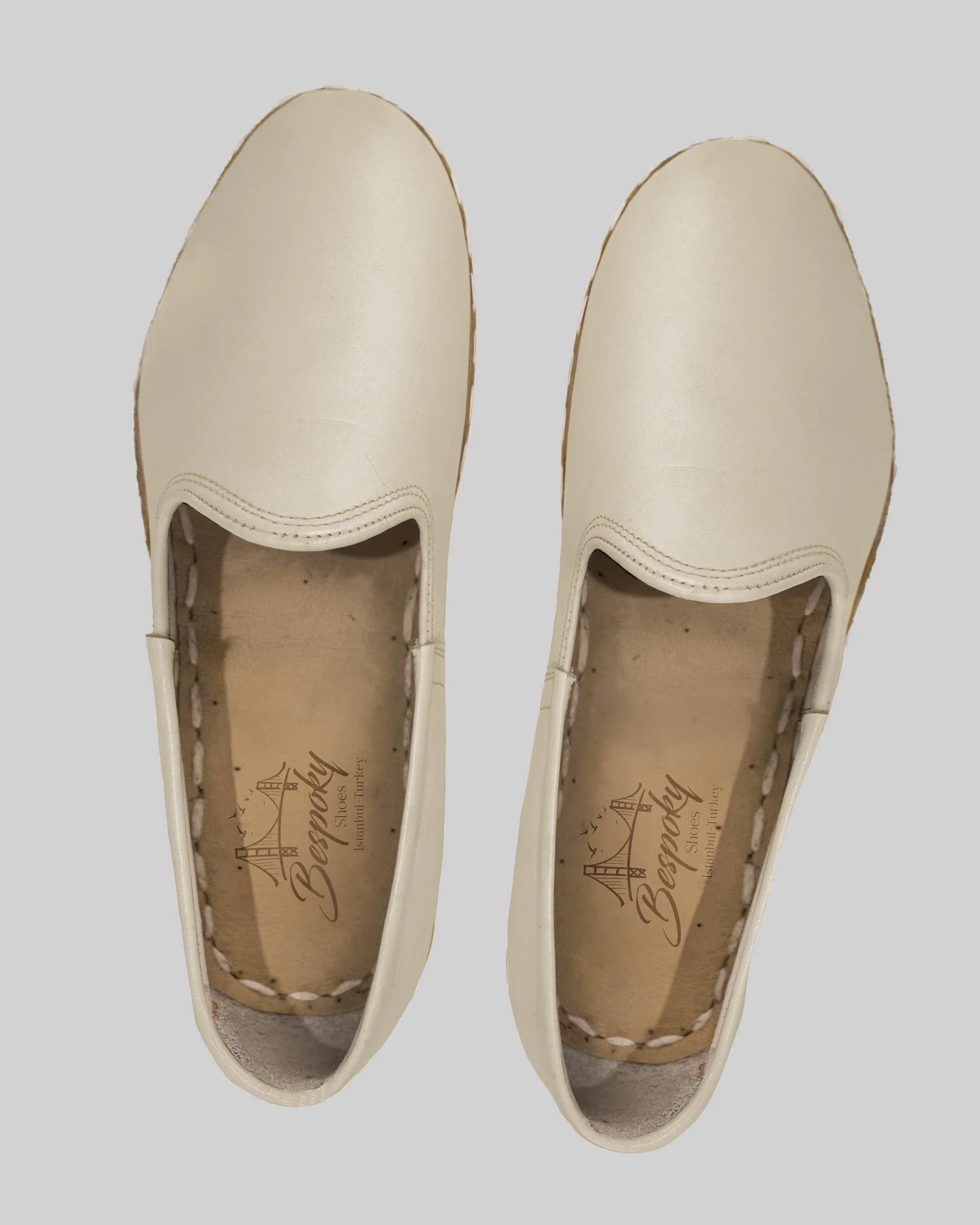 Side view Beige Yemeni Shoes - Calf Leather Zero Drop | Bespoky