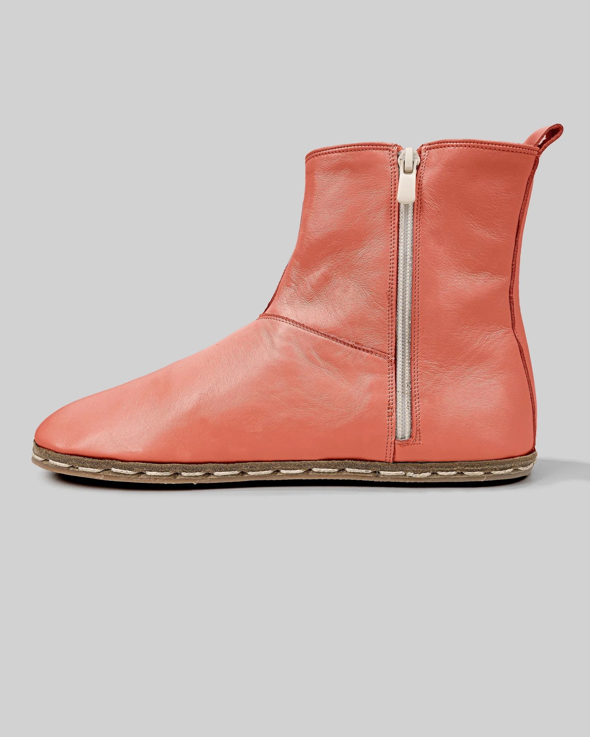 Back view Pomegranate Chelsea Boots - Calf Leather Handcrafted | Bespoky