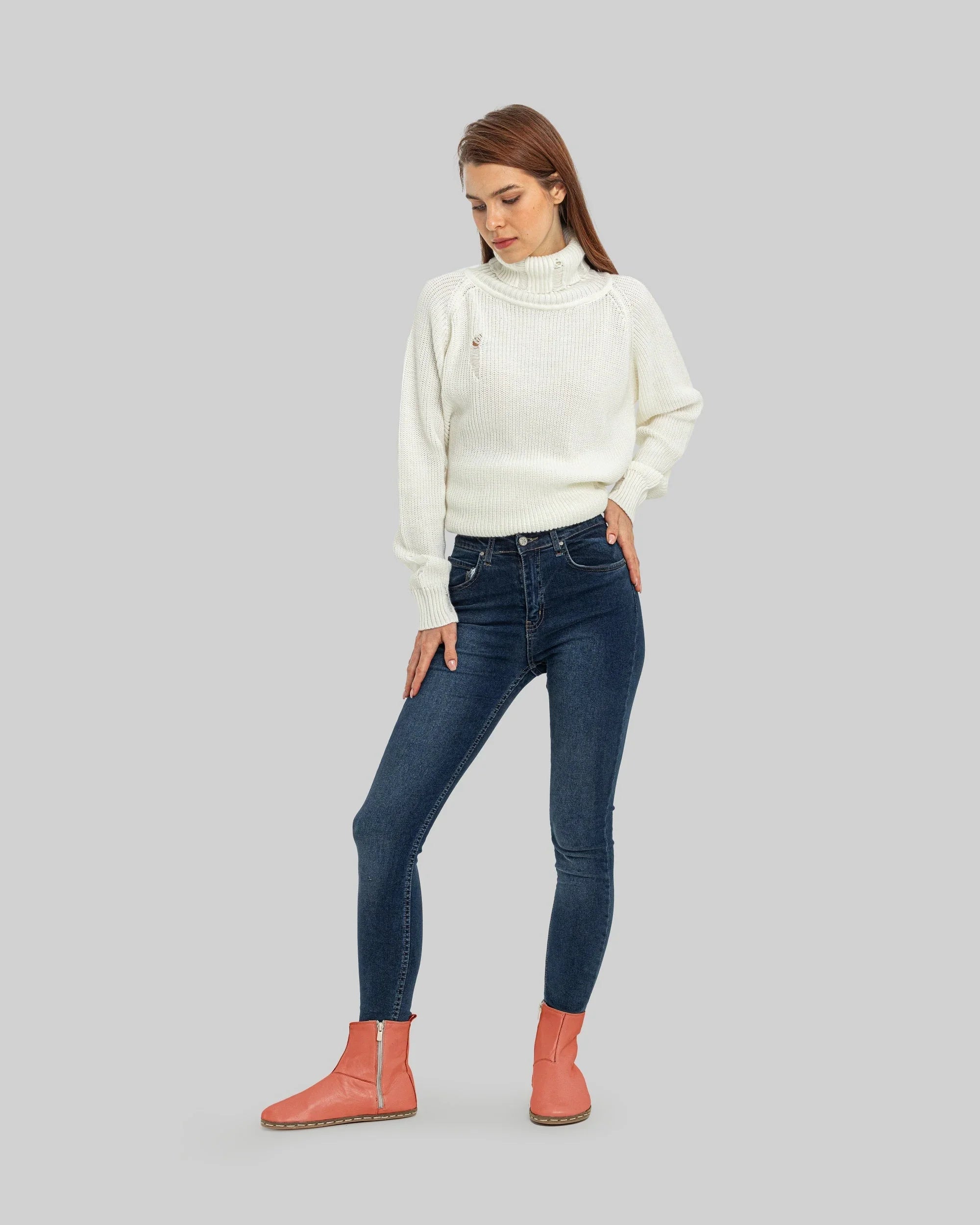 Top view Pomegranate Chelsea Boots - Handcrafted Calf Leather | Bespoky