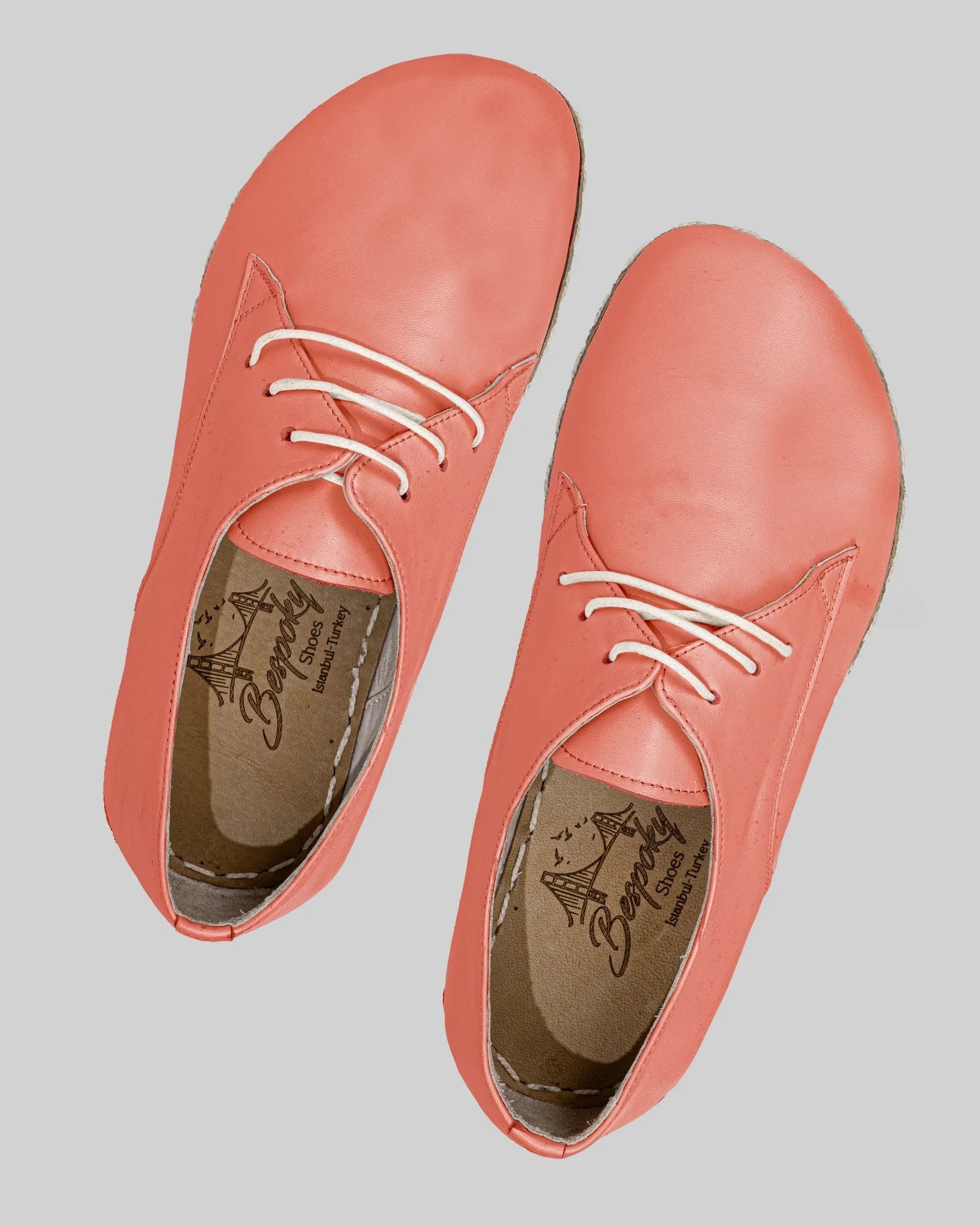 Back view Pomegranate Oxford Shoes - Calf Leather Handcrafted | Bespoky