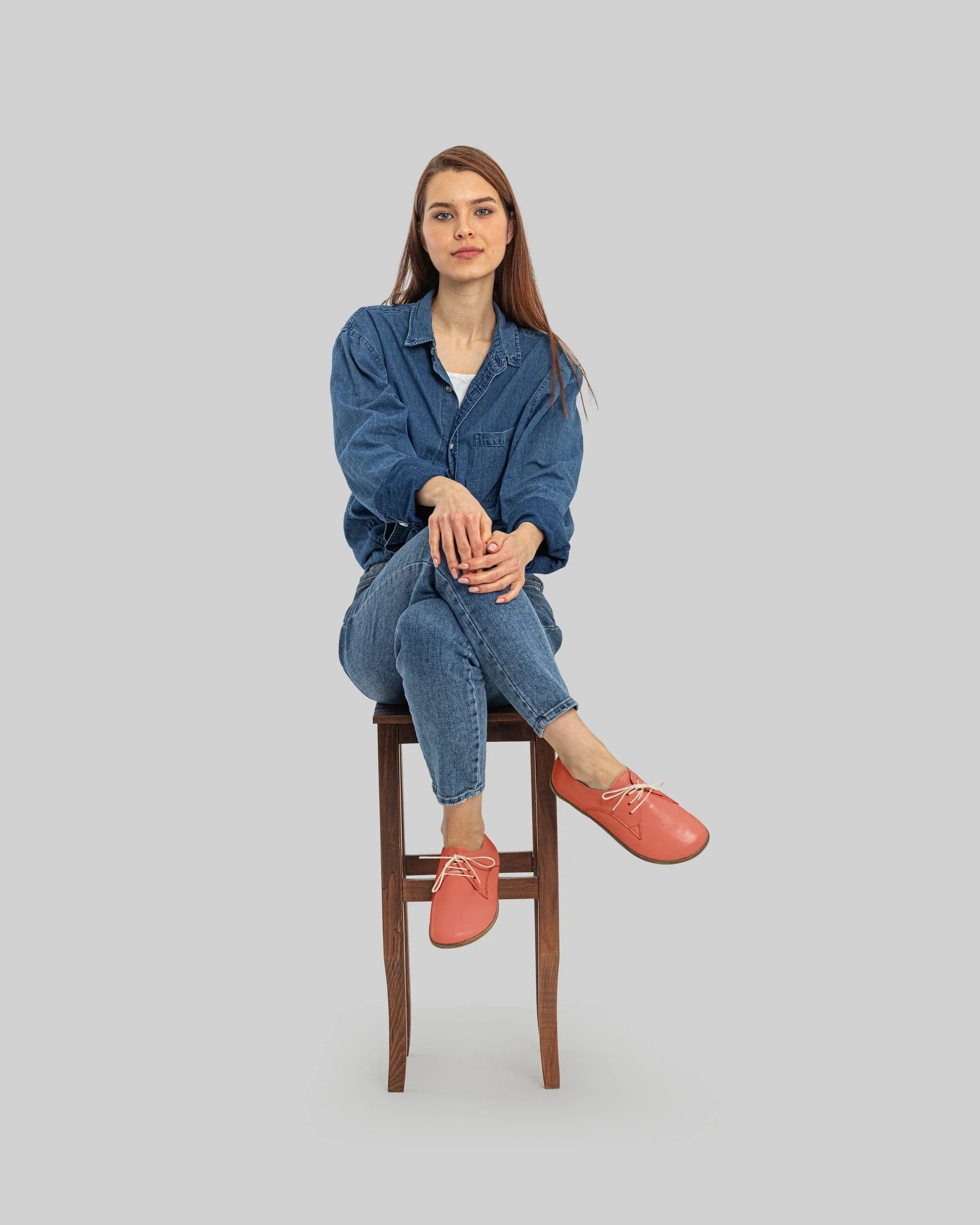 Close-up calf leather - Pomegranate Oxford Shoes Detail | Bespoky