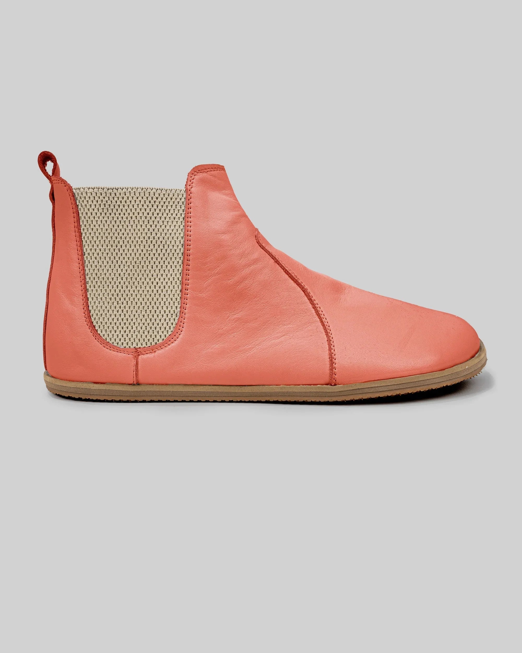 Back view Pomegranate Chelsea Boots - Calf Leather Handcrafted | Bespoky