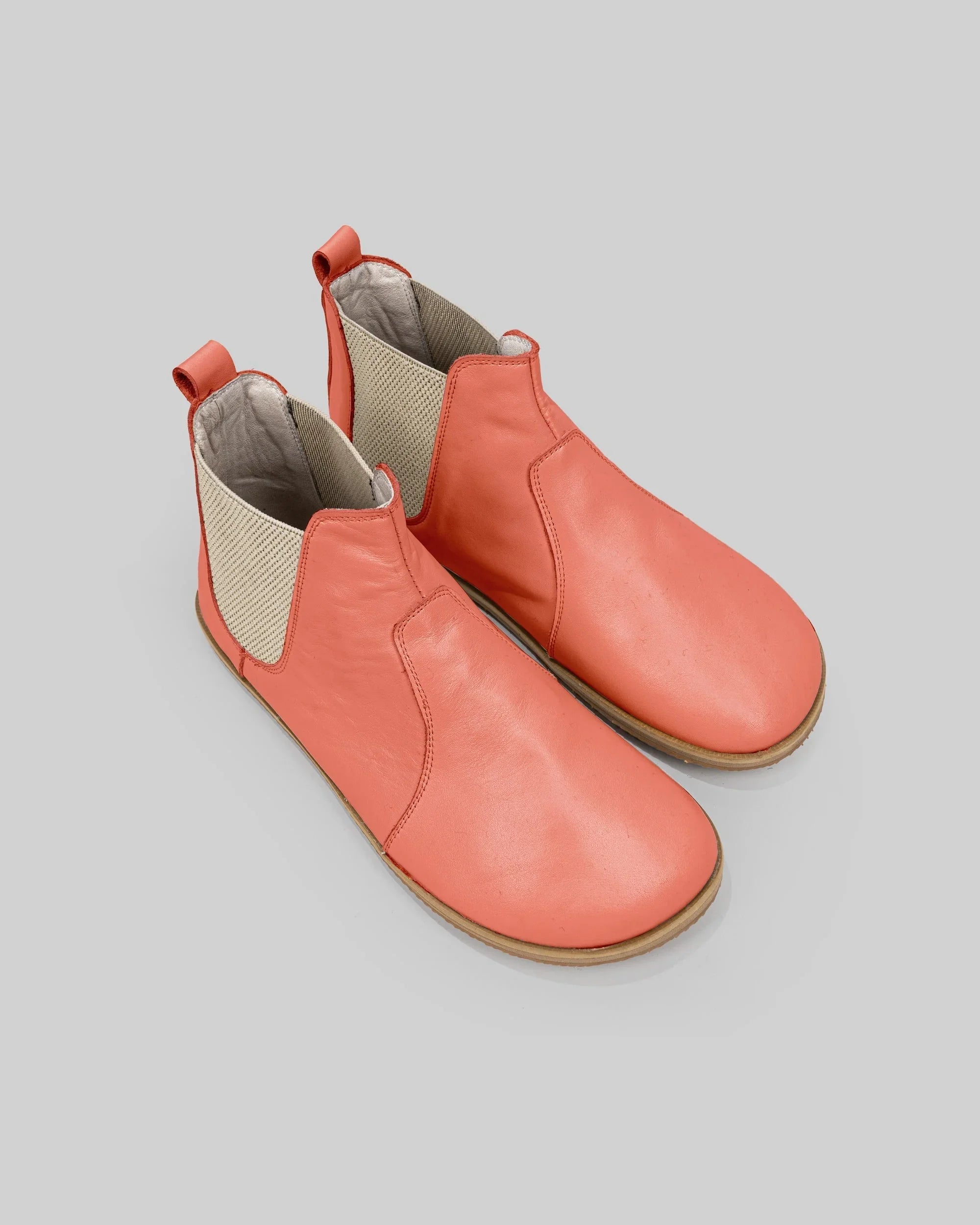 Men's Pomegranate Chelsea Boots - Handcrafted Calf Leather Wide Toe Box | Bespoky