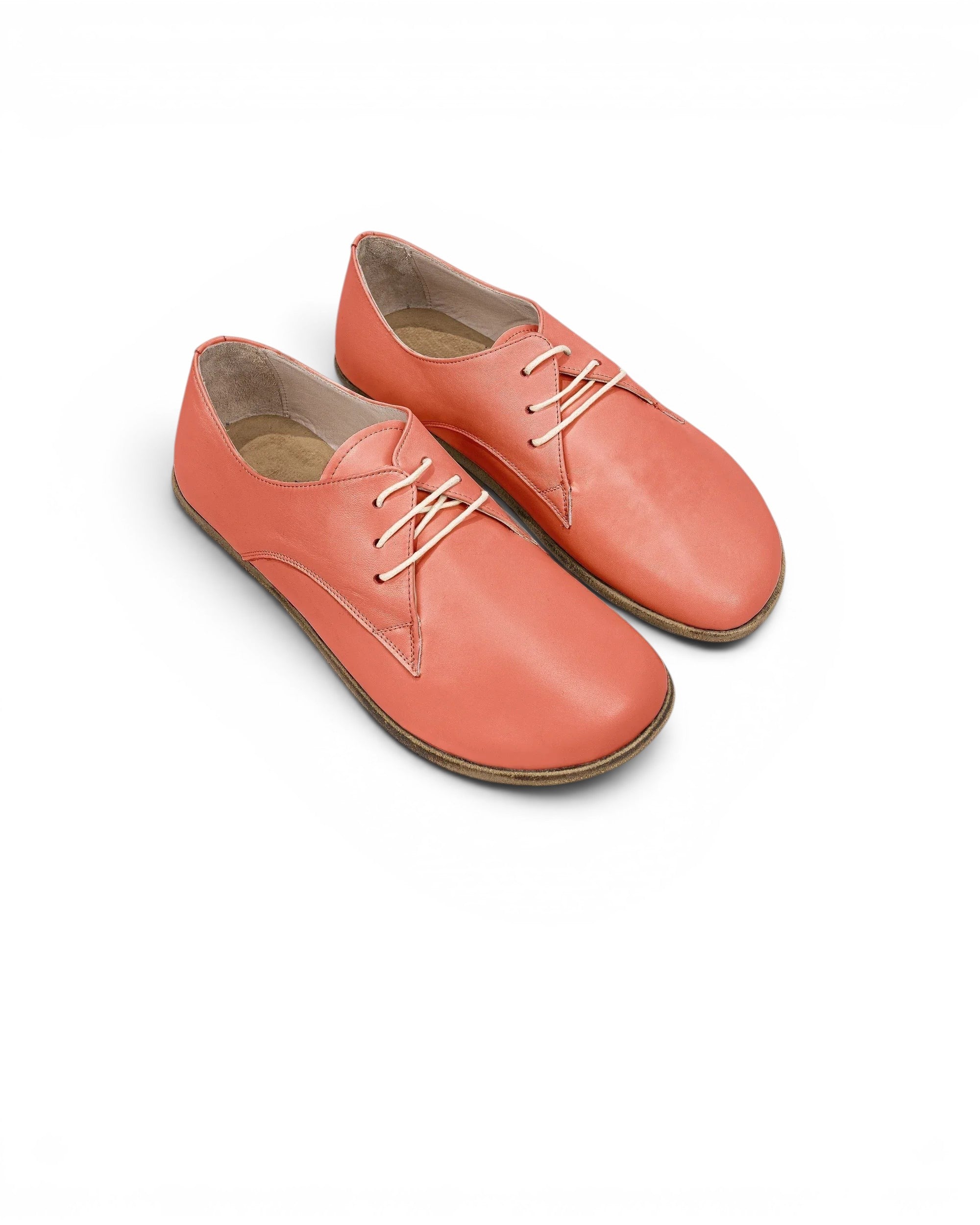 Women's Pomegranate Oxford Shoes - Handcrafted Calf Leather Wide Toe Box | Bespoky