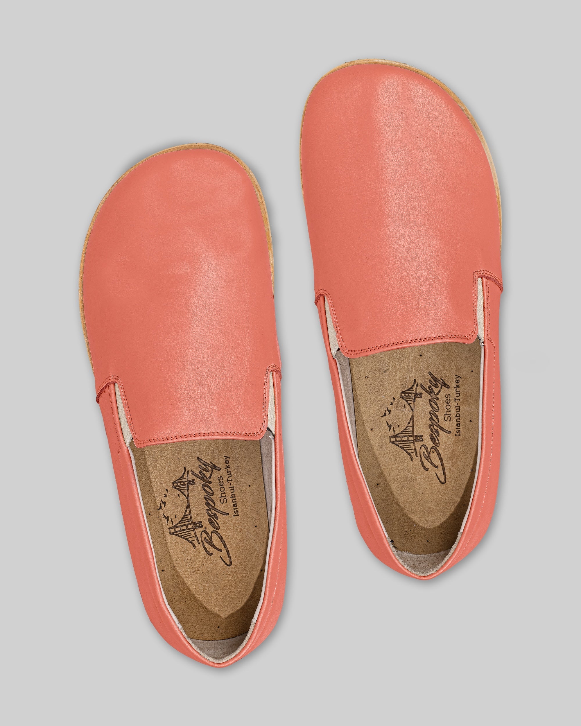 Side view Pomegranate Barefoot Shoes - Calf Leather Zero Drop | Bespoky