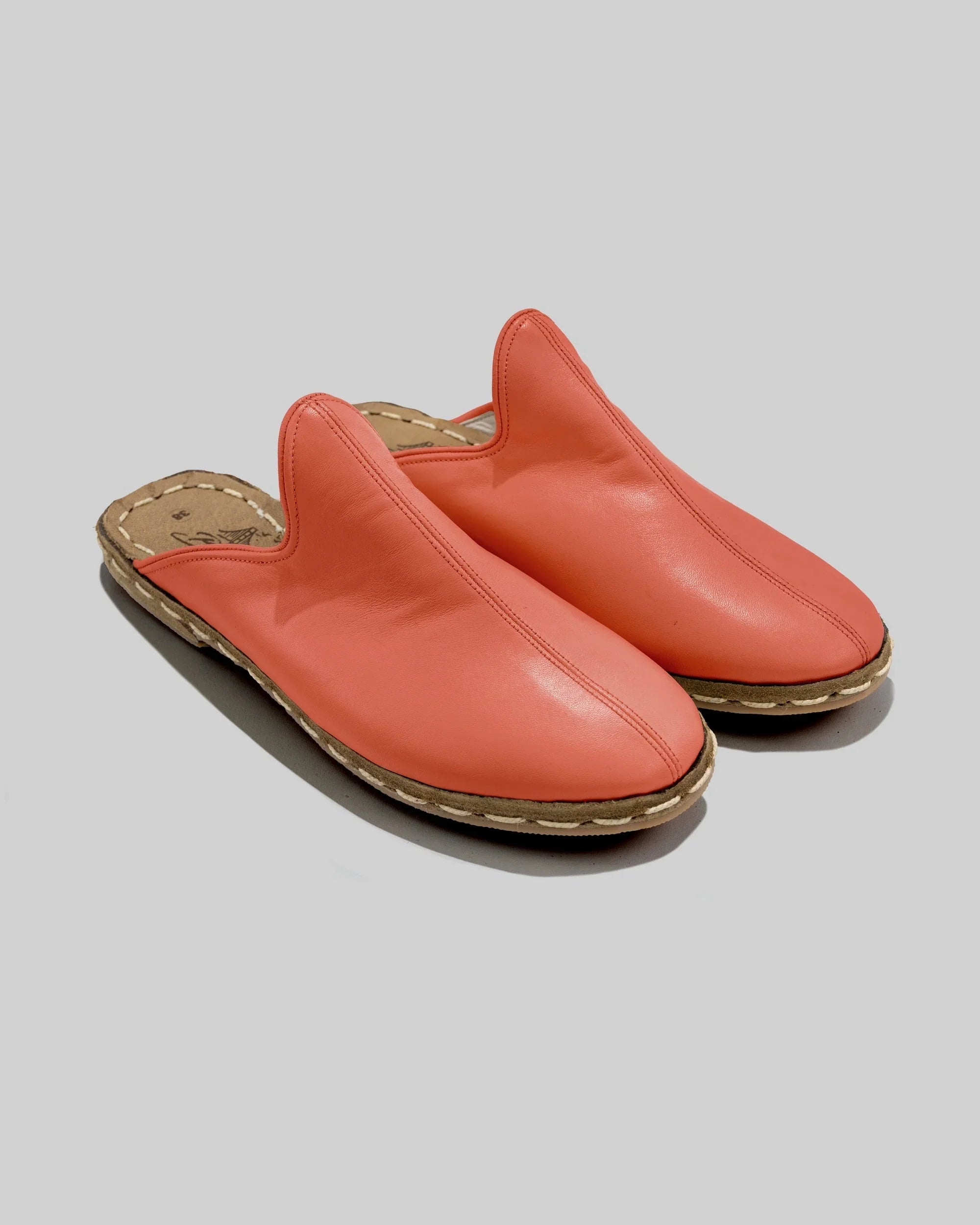 Men's Pomegranate Slippers - Handcrafted Calf Leather Wide Toe Box | Bespoky