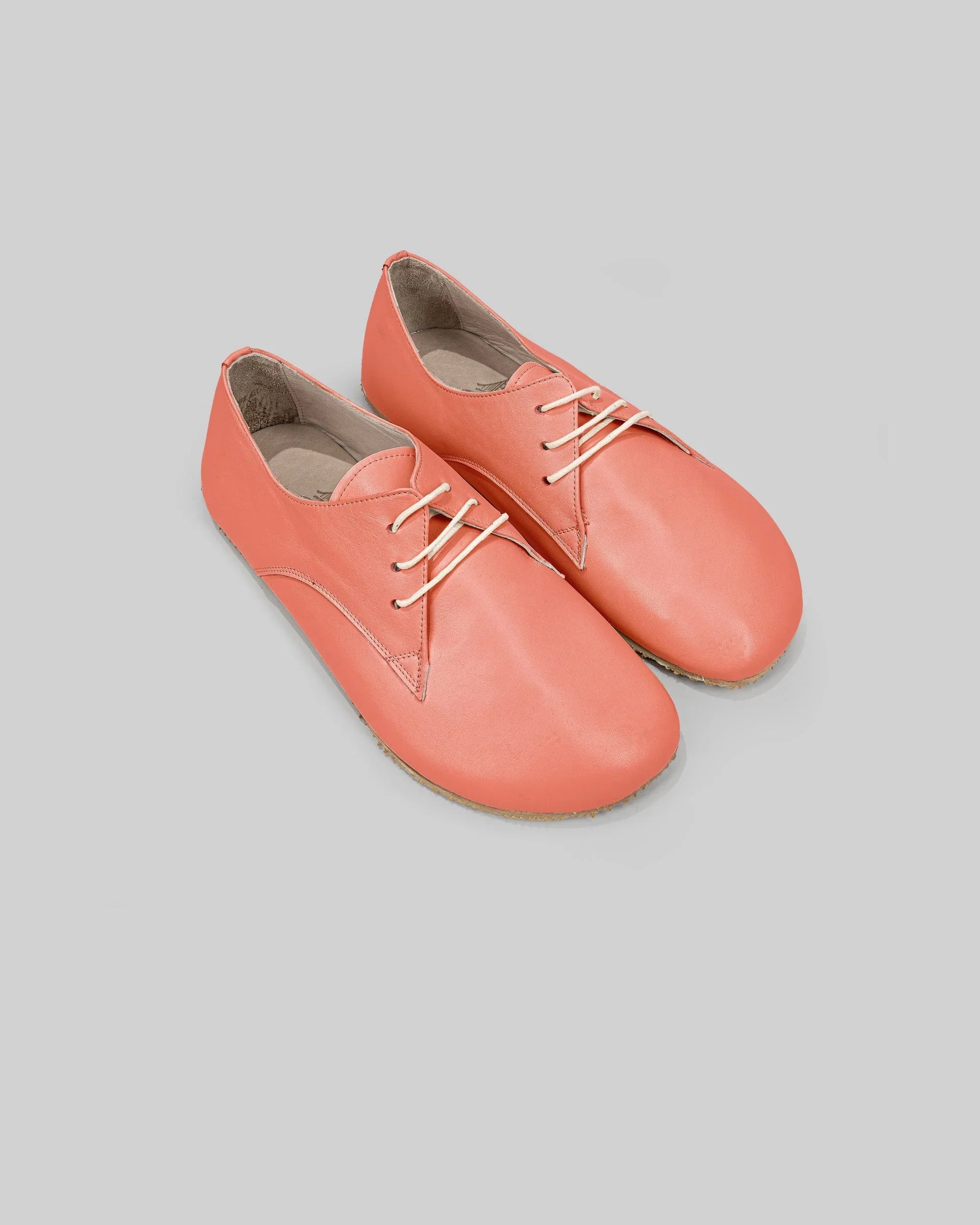 Women's Pomegranate Oxford Shoes - Handcrafted Calf Leather Wide Toe Box | Bespoky