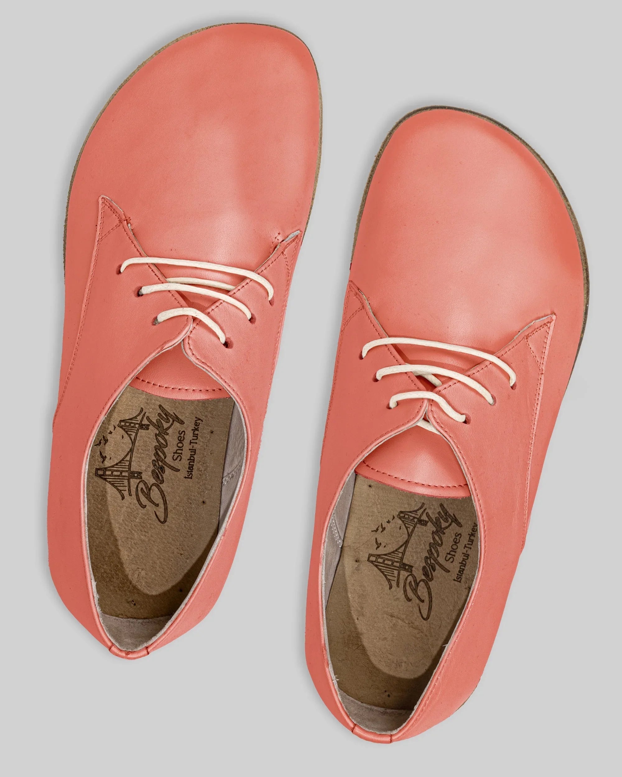 Side view Pomegranate Oxford Shoes - Calf Leather Zero Drop | Bespoky