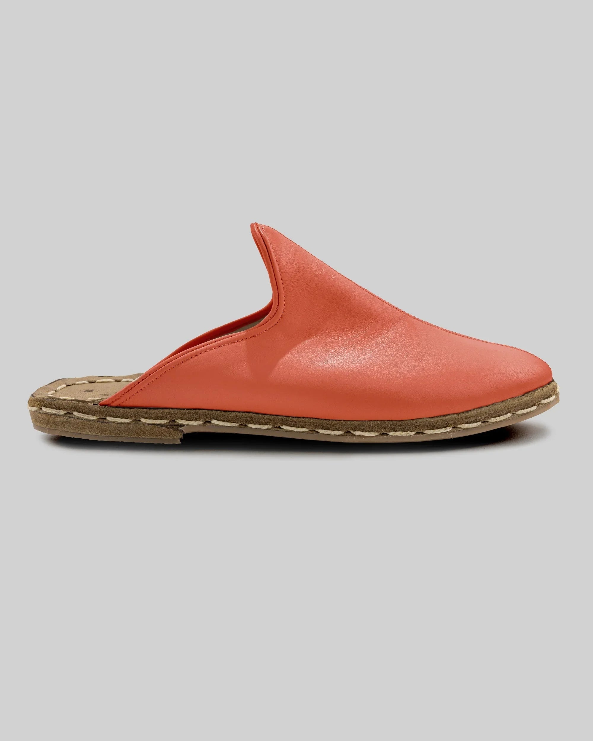 Top view Pomegranate Slippers - Handcrafted Calf Leather | Bespoky