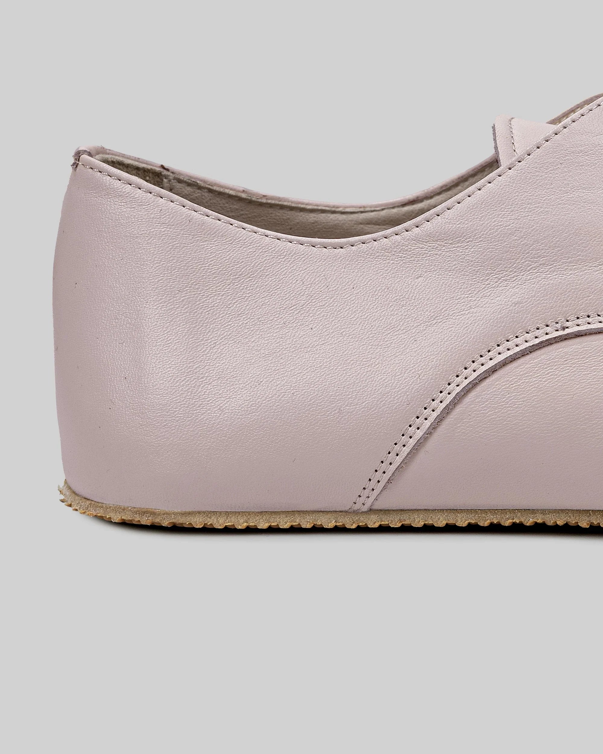 Top view Pink Oxford Shoes - Handcrafted Calf Leather | Bespoky