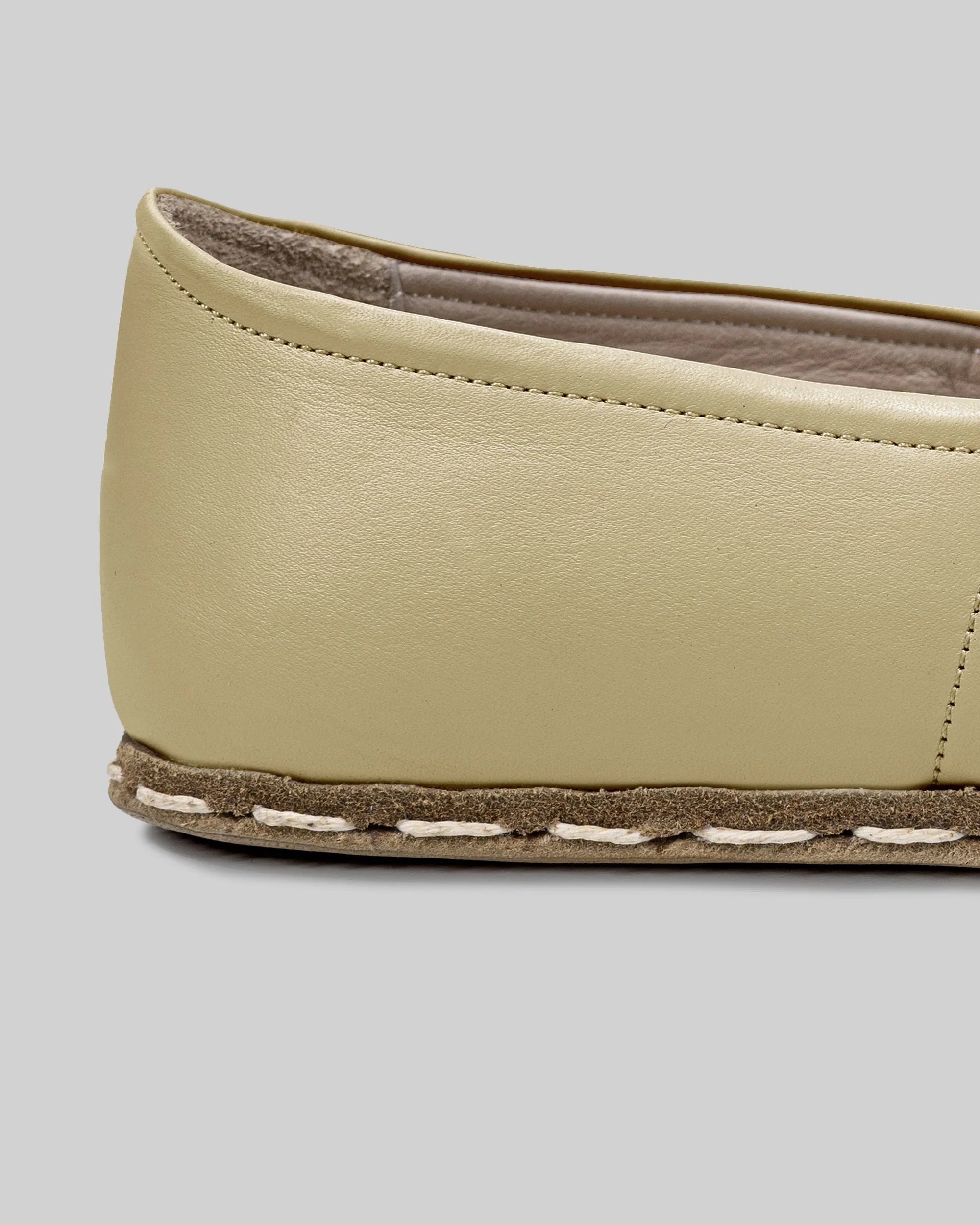 Top view Yellow Barefoot Yemeni - Handcrafted Calf Leather | Bespoky