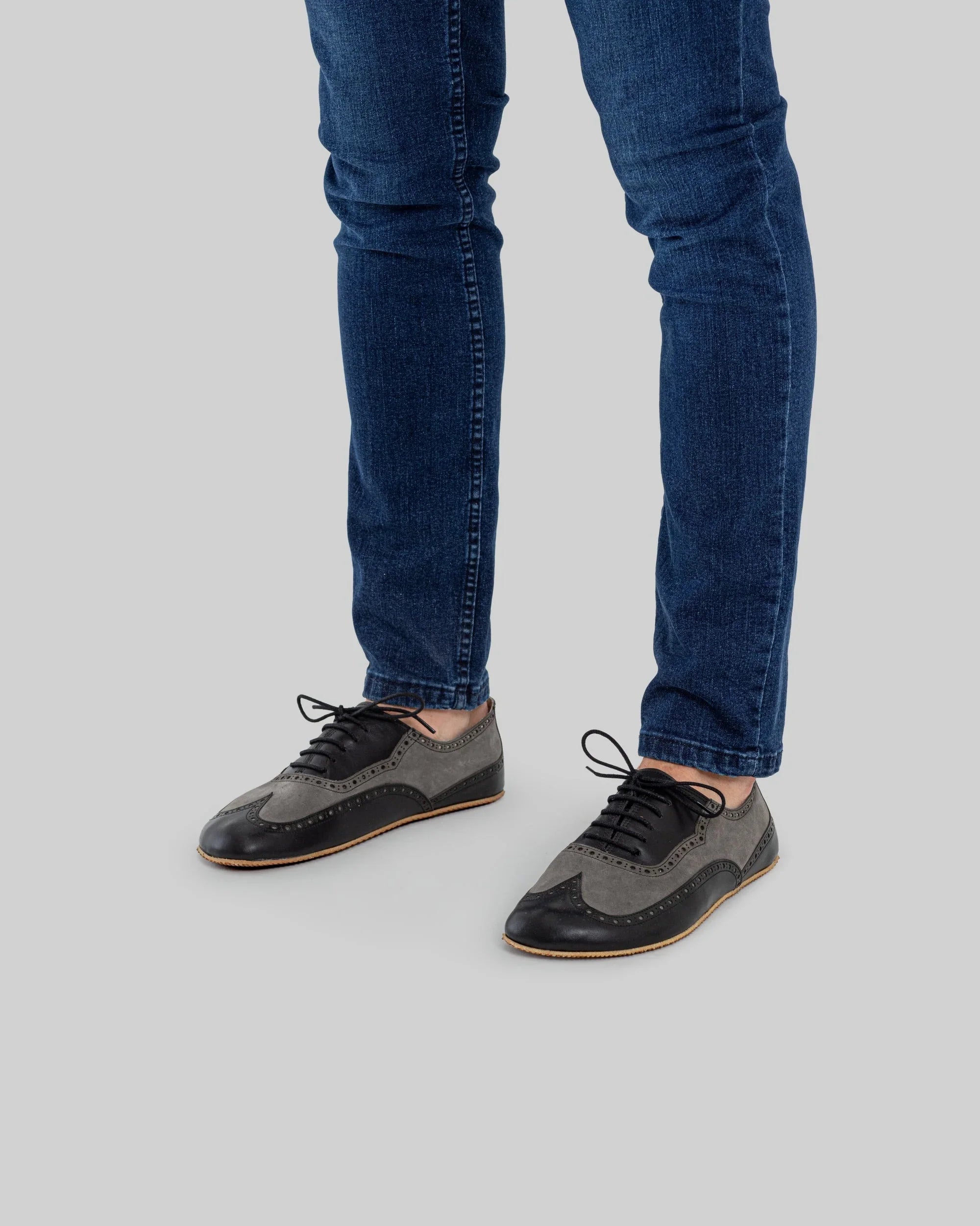 Side view Black Moccosin Shoes - Calf Leather Zero Drop | Bespoky
