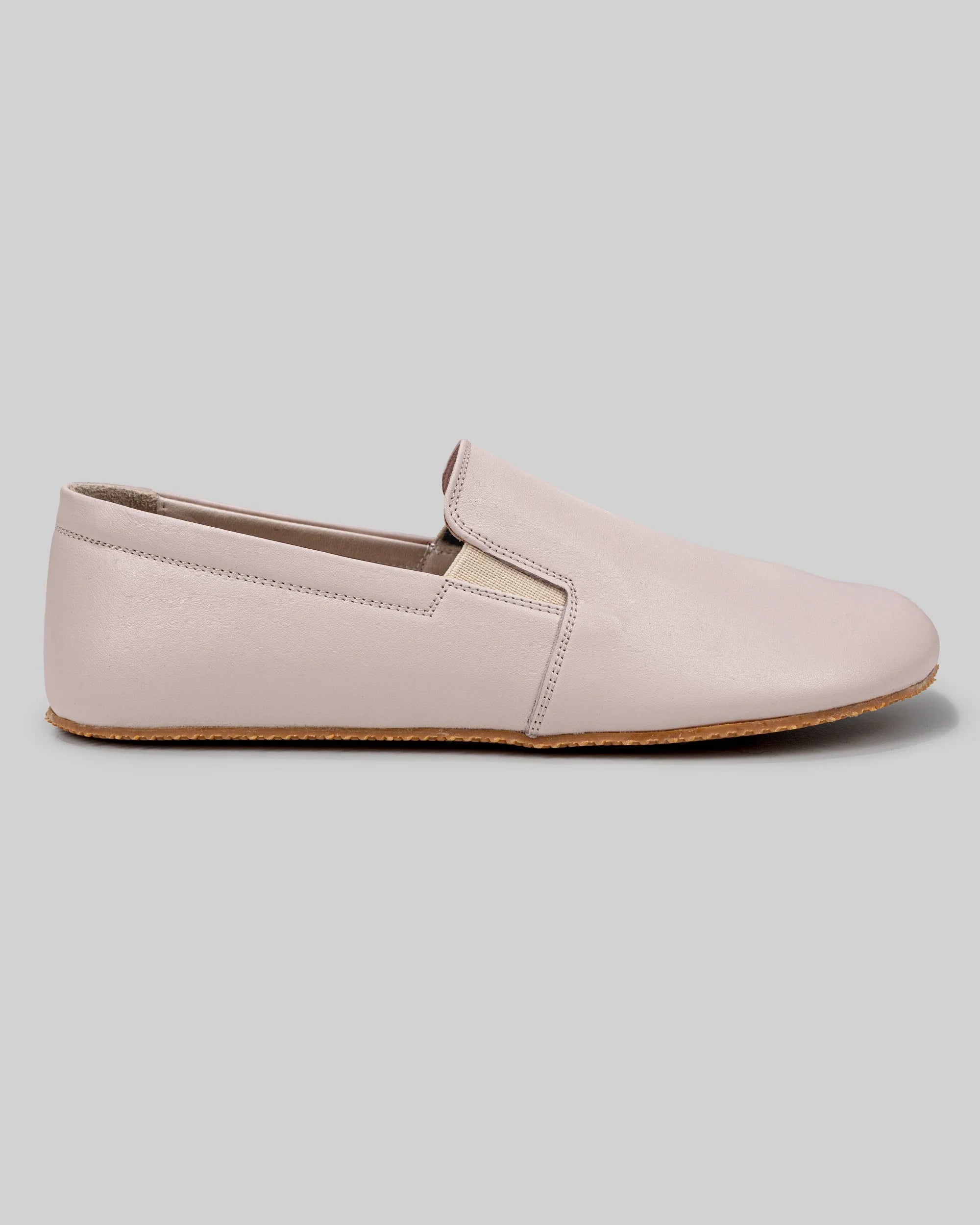 Detail Pink Barefoot Shoes - Handcrafted Calf Leather Turkey | Bespoky