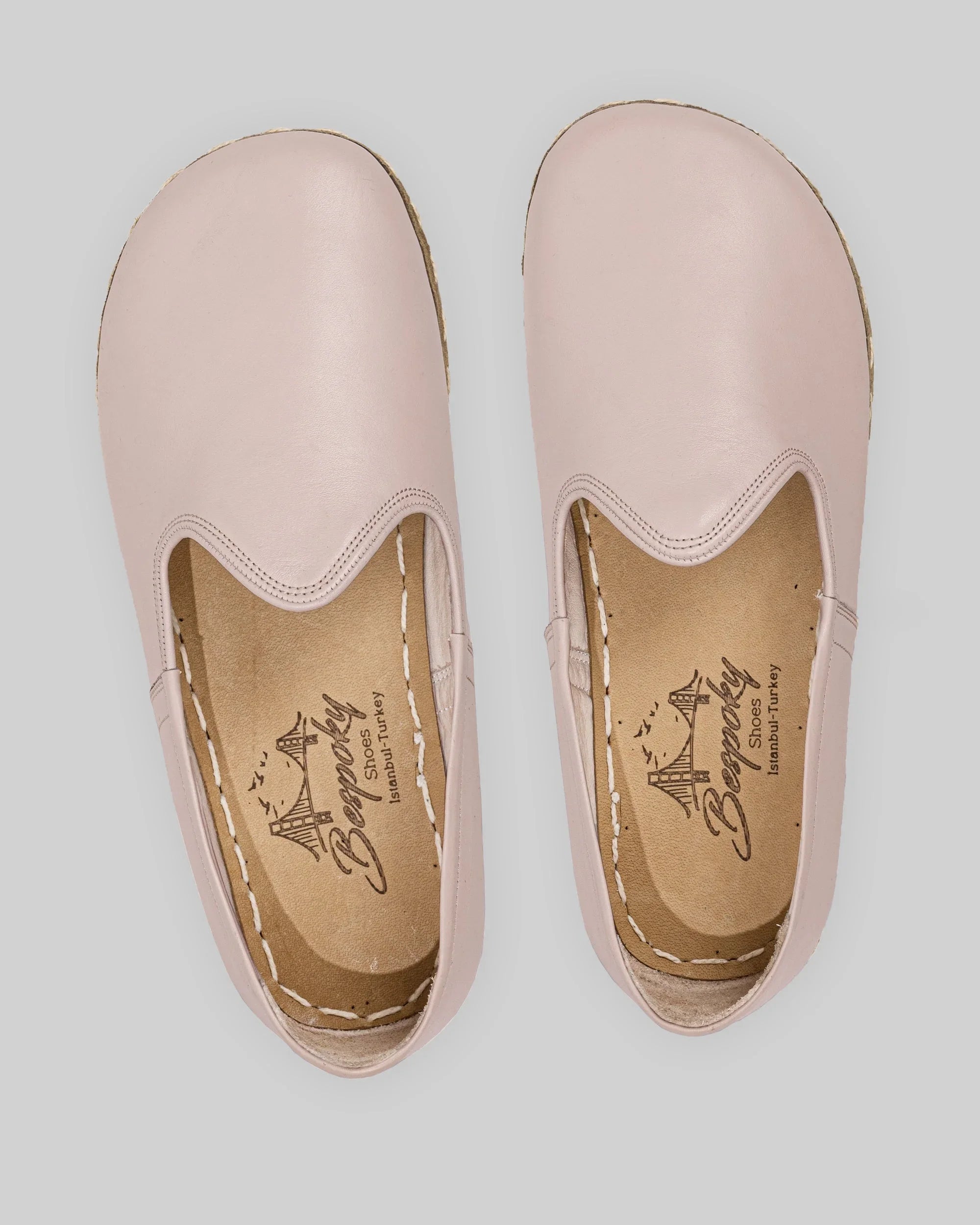 Side view Pink Barefoot Yemeni - Calf Leather Zero Drop | Bespoky