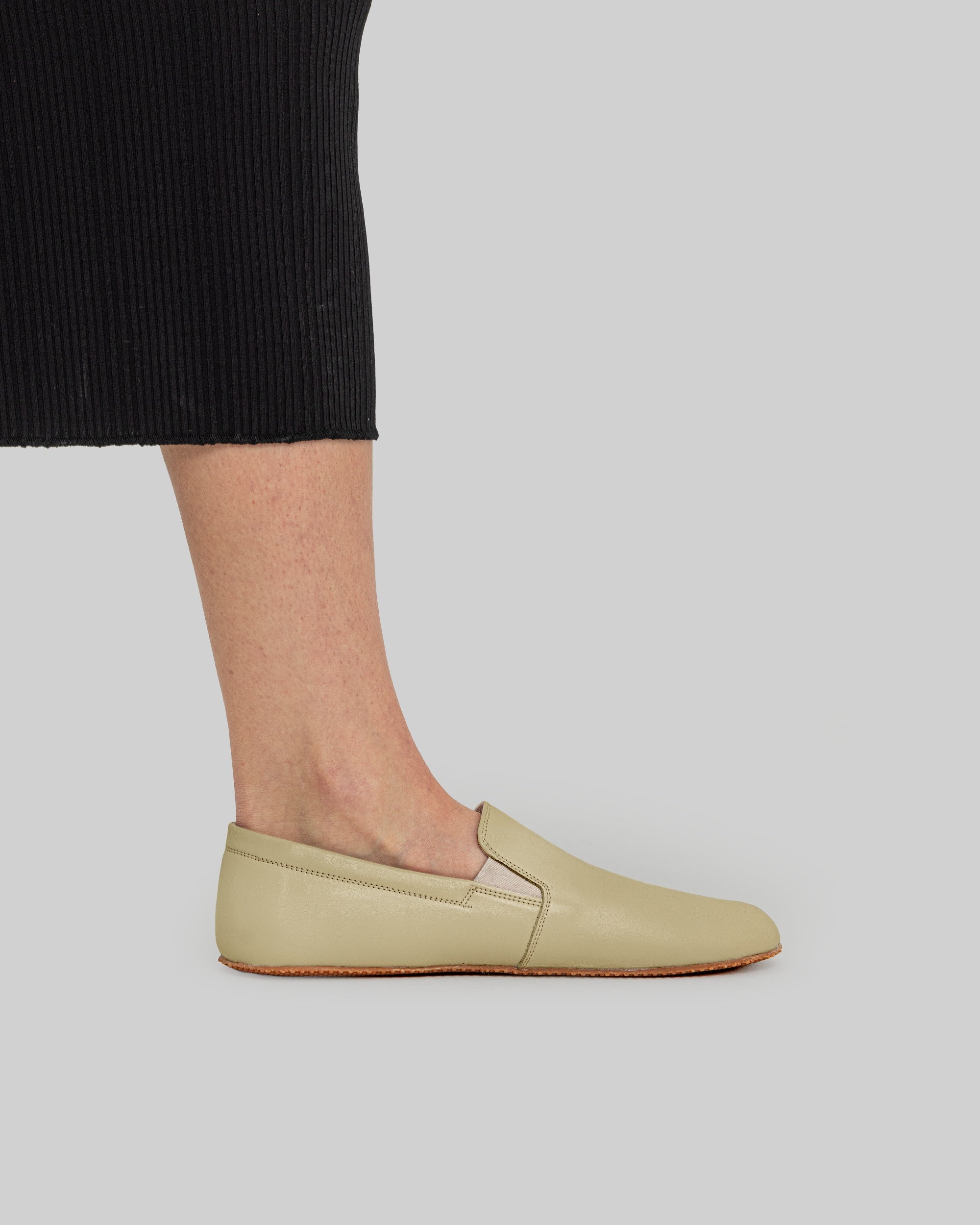 Pair Yellow Barefoot Shoes - Barefoot Wide Toe Calf Leather | Bespoky