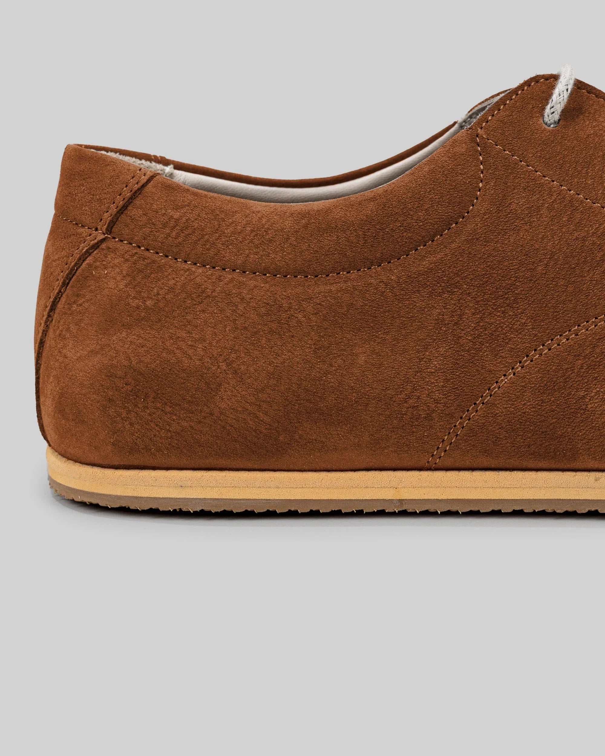 Top view Tan Barefoot Sneaker - Handcrafted Calf Leather | Bespoky