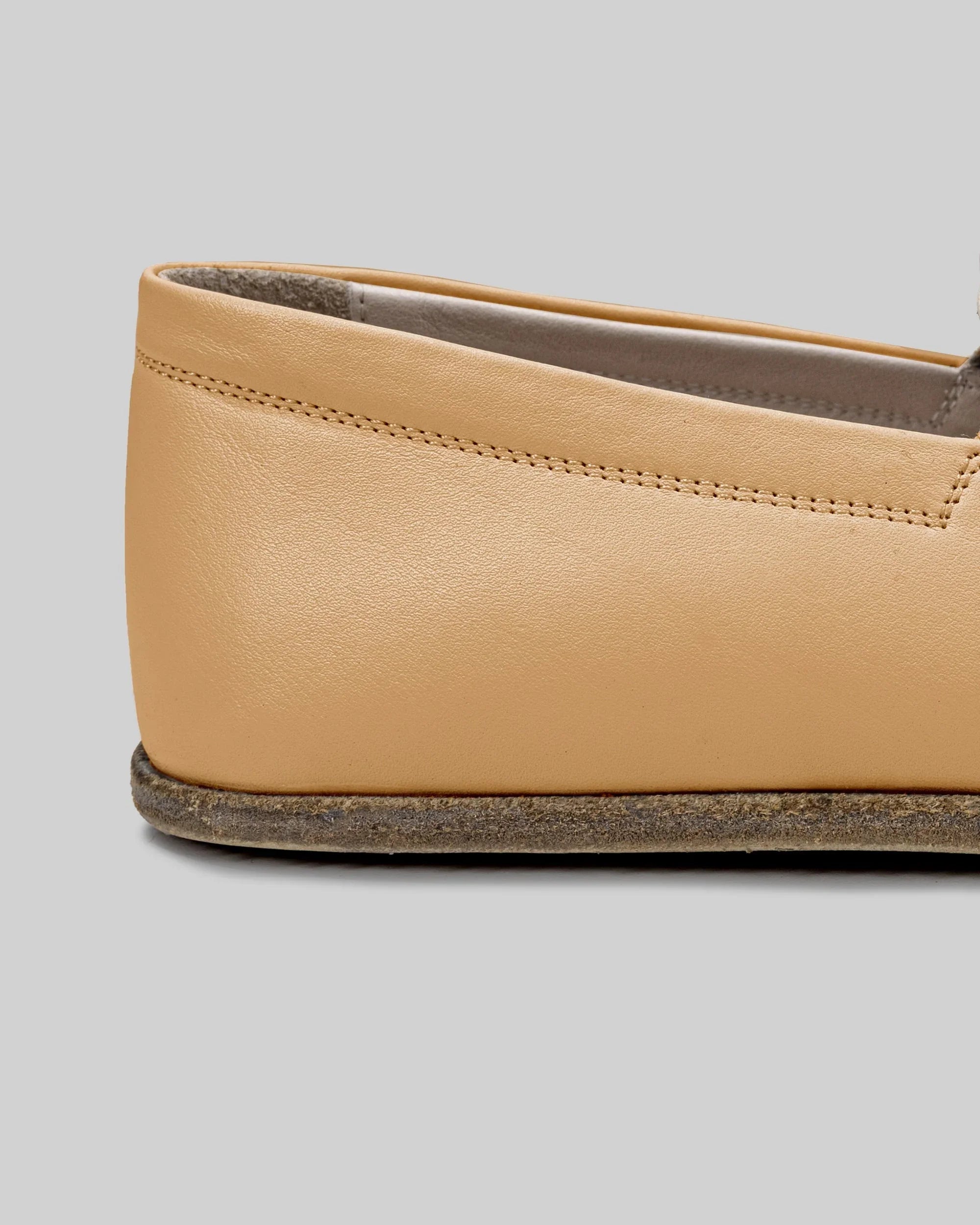 Top view Melon Yellow Barefoot Shoes - Handcrafted Calf Leather | Bespoky