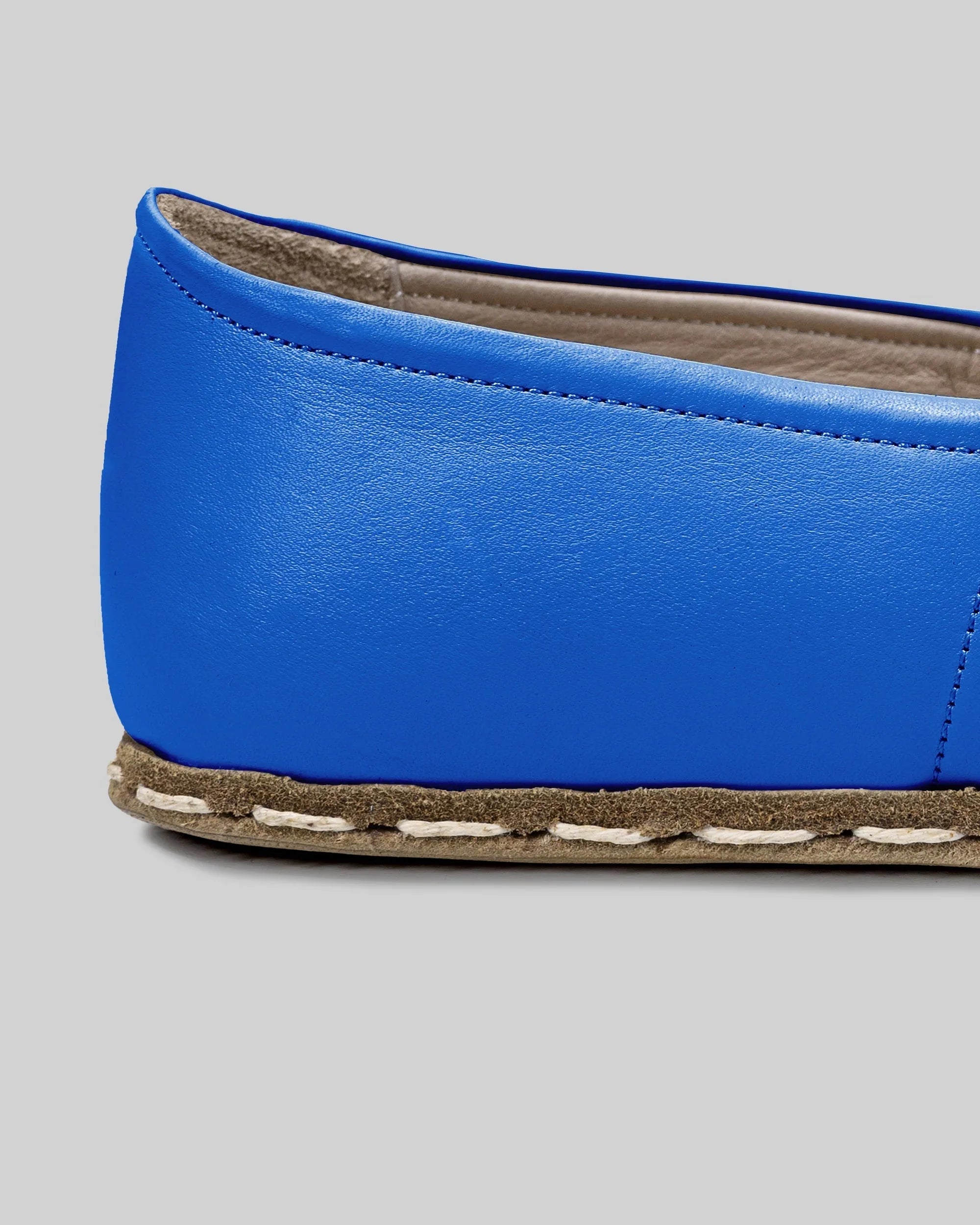 Top view Blue Barefoot Yemeni - Handcrafted Calf Leather | Bespoky