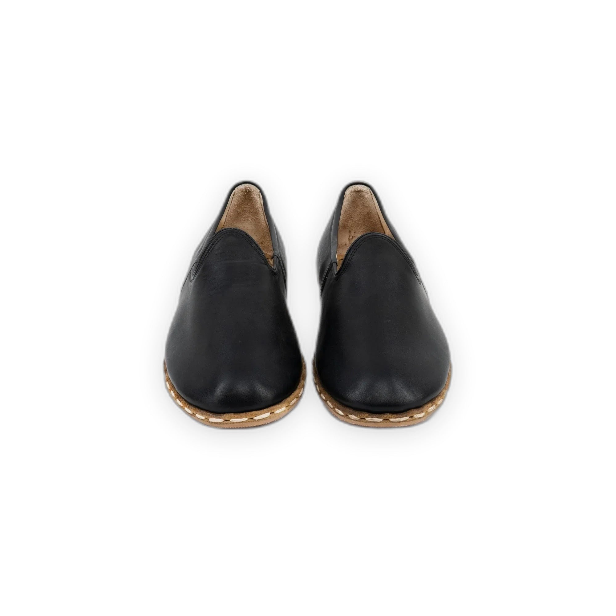 Side view Black Yemeni Shoes - Calf Leather Zero Drop | Bespoky